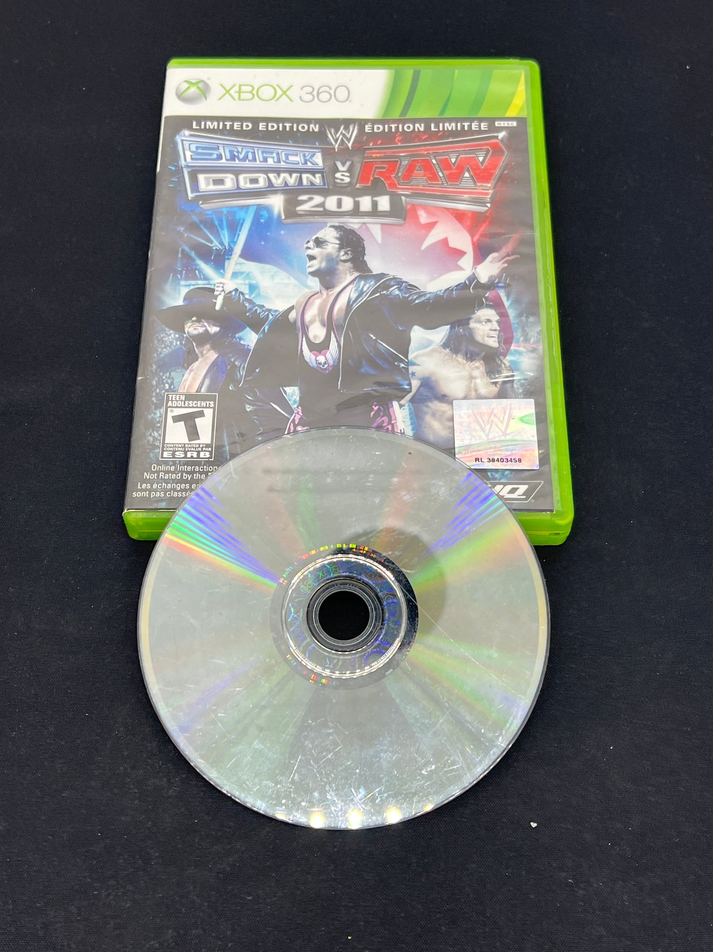 Auction Lot 18: XBOX 360 Video Game Smackdown Vs Raw 2011
