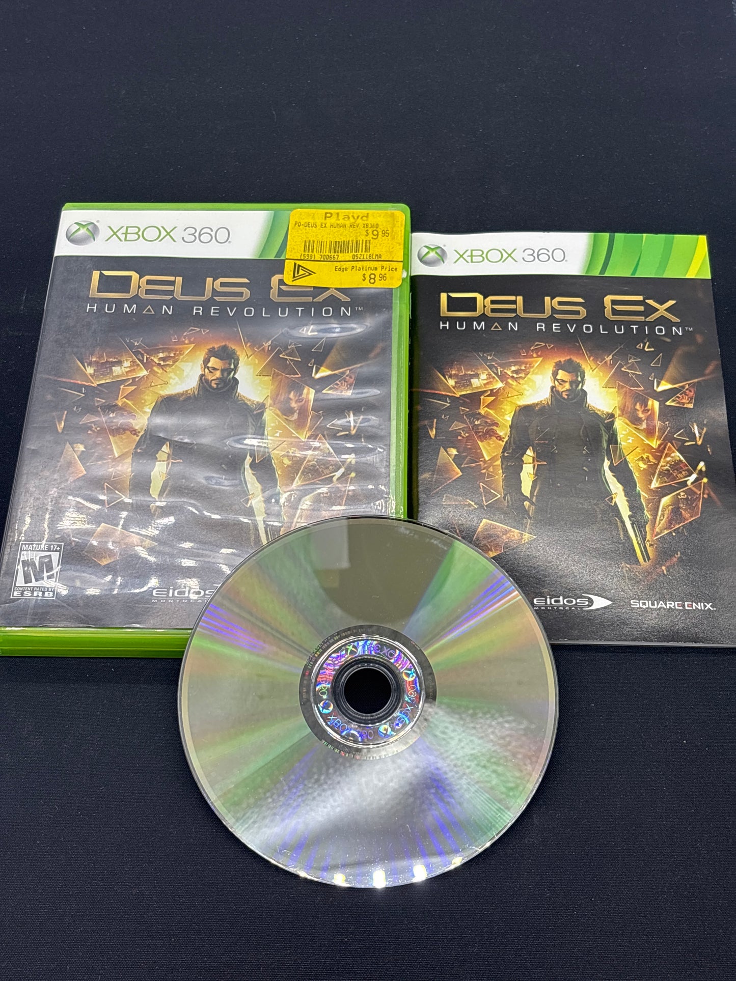 Auction Lot 152: Deus Ex Human Revolution Video Game XBOX 360 CIB
