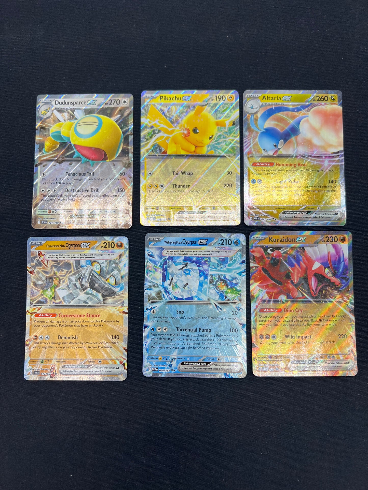 Auction Lot 304: Pokemon Cards SV EX Card Lot 3 Conditions Vary