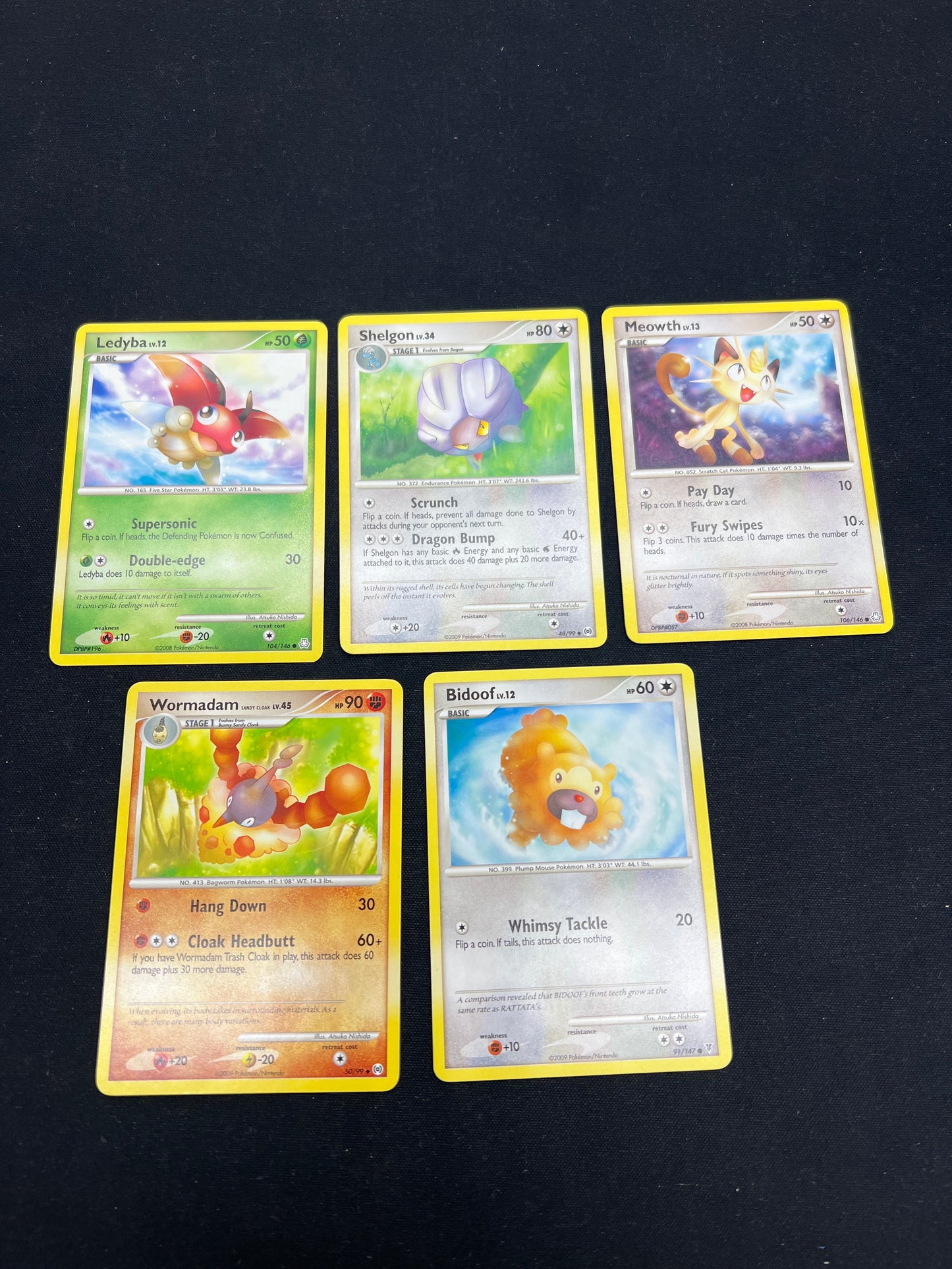 Auction Lot 36: Pokemon Cards Lot of 5 Mid Era Commons Uncommons Conditions Vary