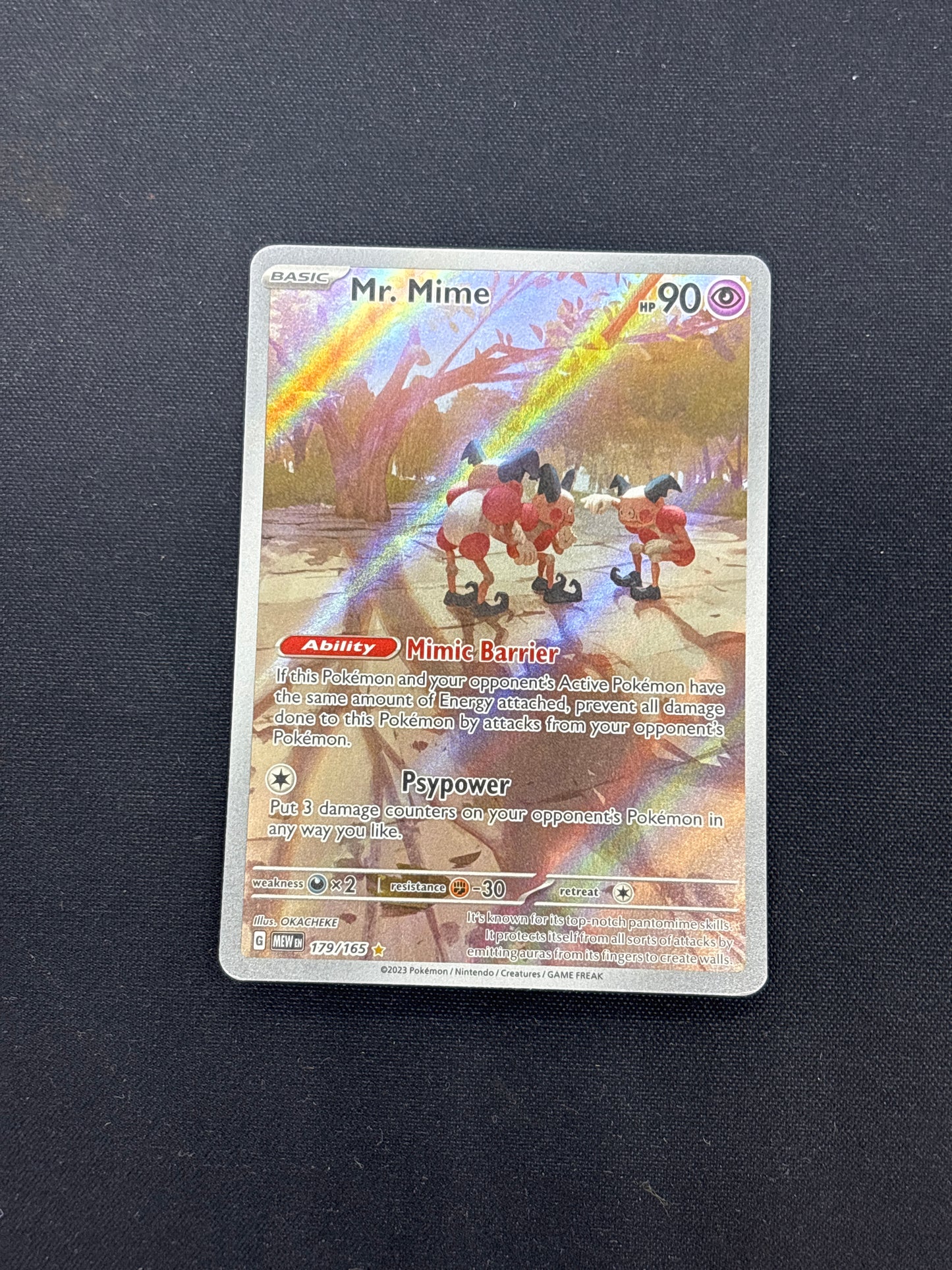 Auction Lot 158: Pokemon Cards Mr. Mime Illustration Rare Condition Vary