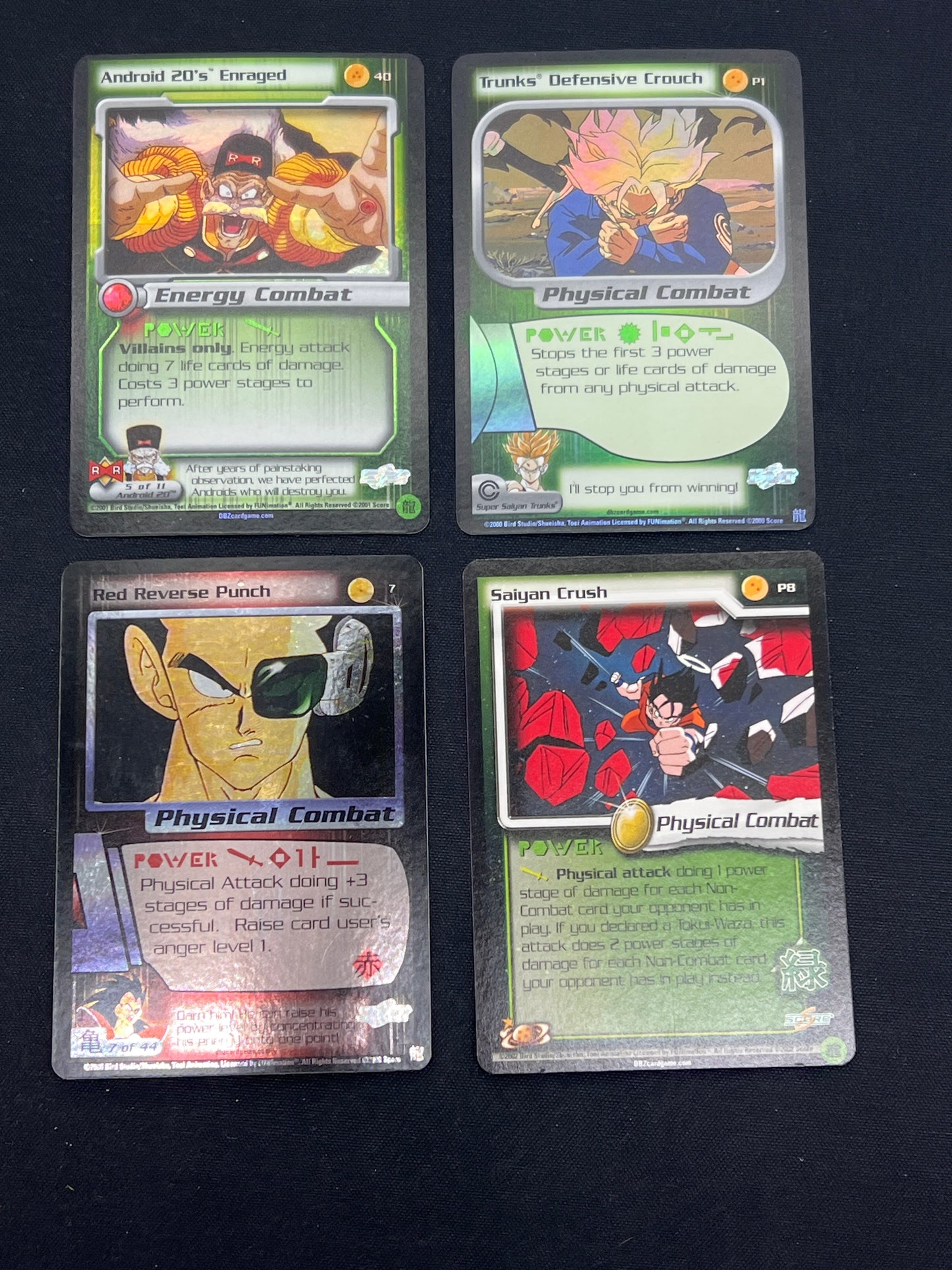 Auction Lot 172: DragonBall Z TCG Lot of 4 Cards Conditions Vary