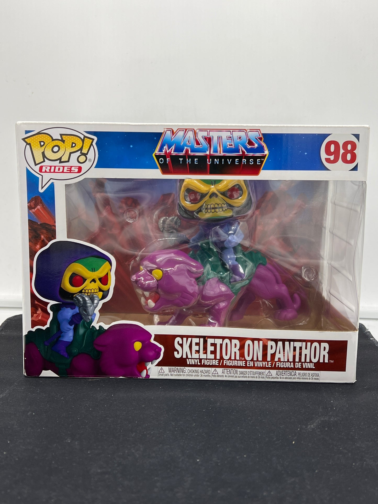 Auction Lot 54: POP Funko Masters of the Universe Skeletor On Panthor 98 Figure