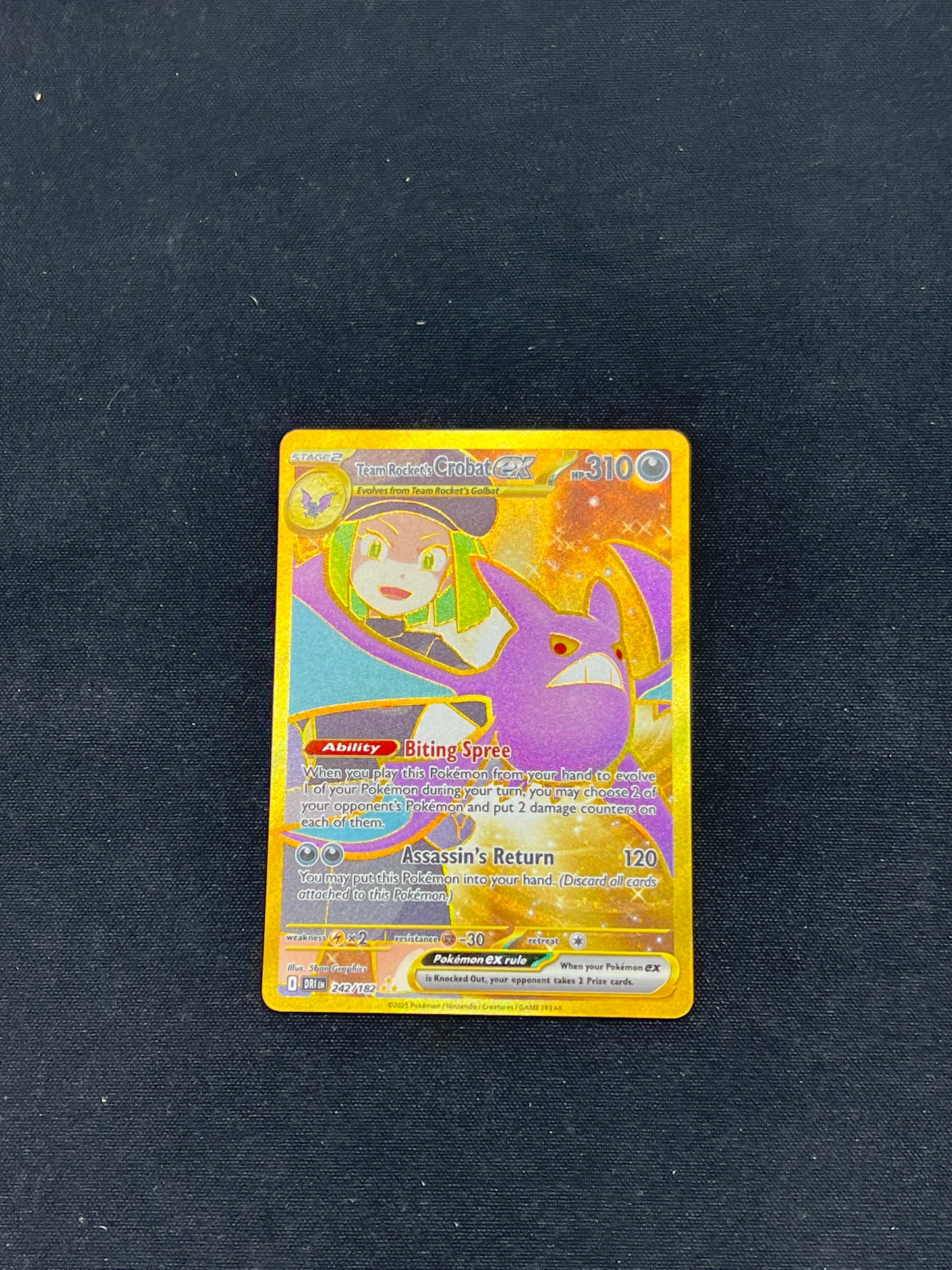 Auction Lot 256: Pokemon Cards Team Rocket's Crobat EX Destined Rivals Conditions Vary