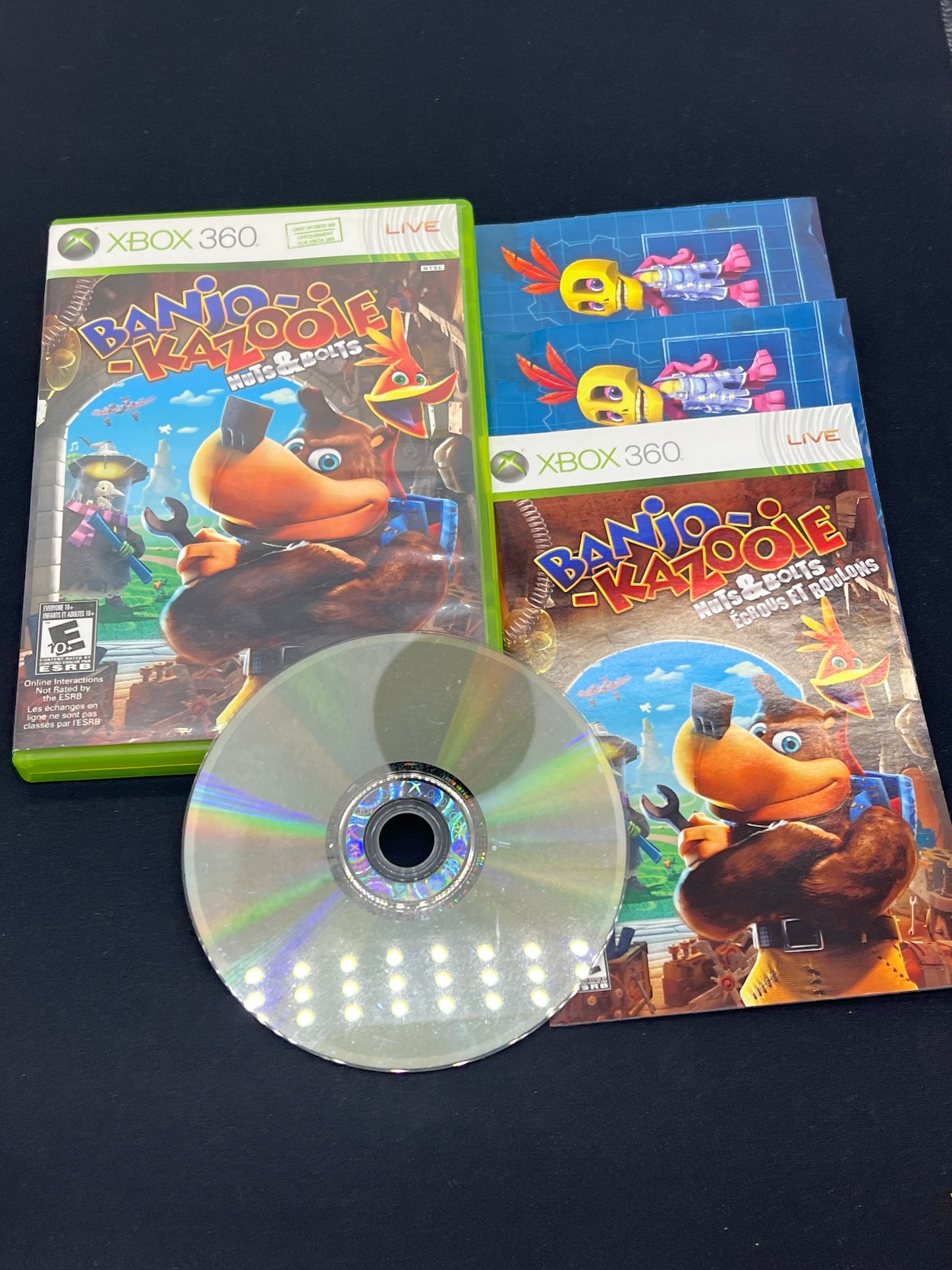 Auction Lot 147: XBOX 360 Video Game Banjo-Kazooie Nuts & Boltz CIB