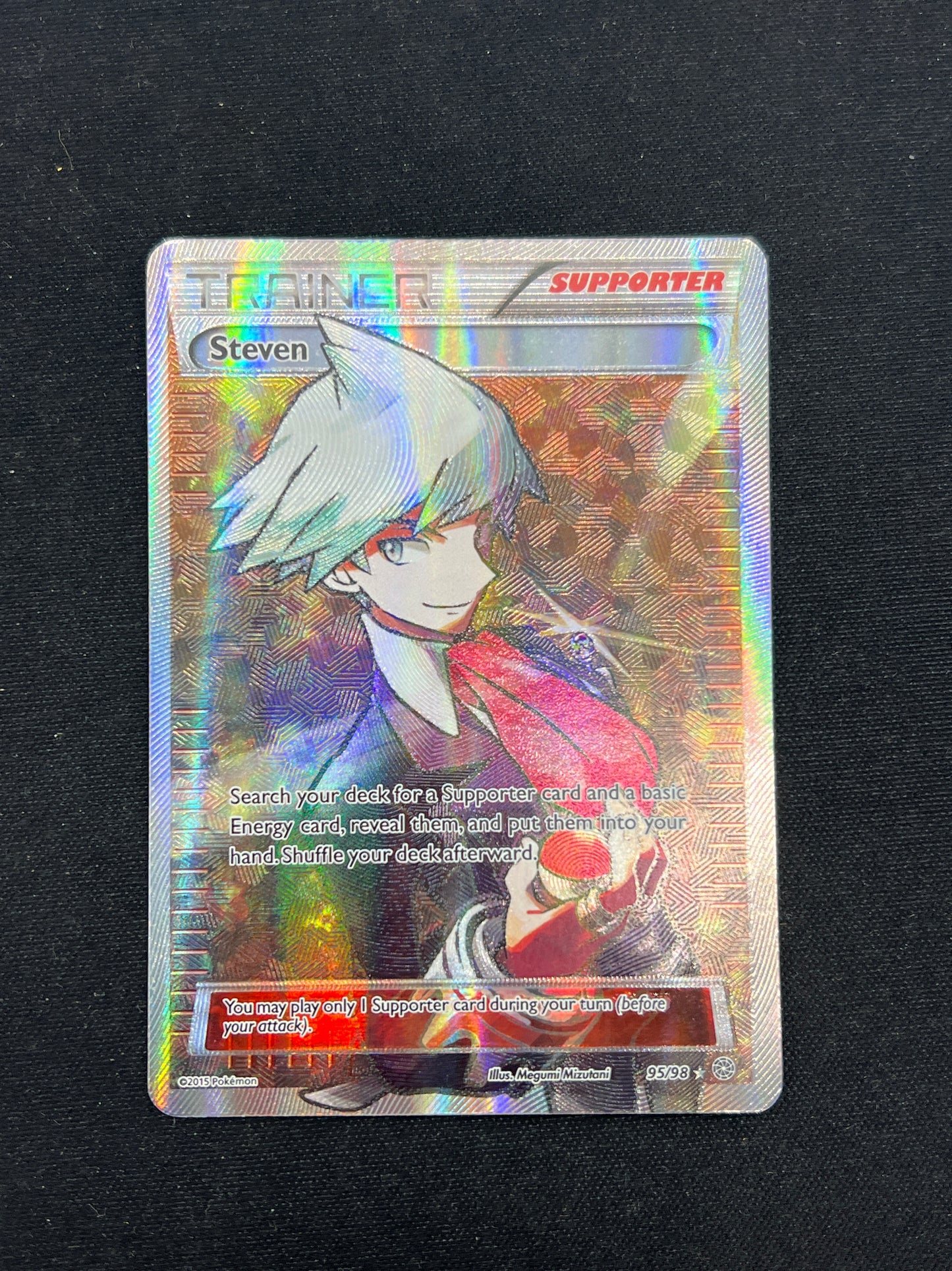 Auction Lot 87: Pokemon Cards Steven Full Art Ancient Origins Condition Vary
