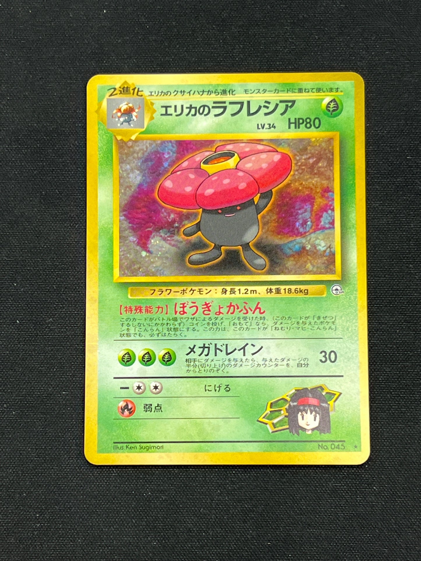 Auction Lot 59: Pokemon Cards Japanese Erika's Vileplume Holo Leaders' Stadium Conditions Vary