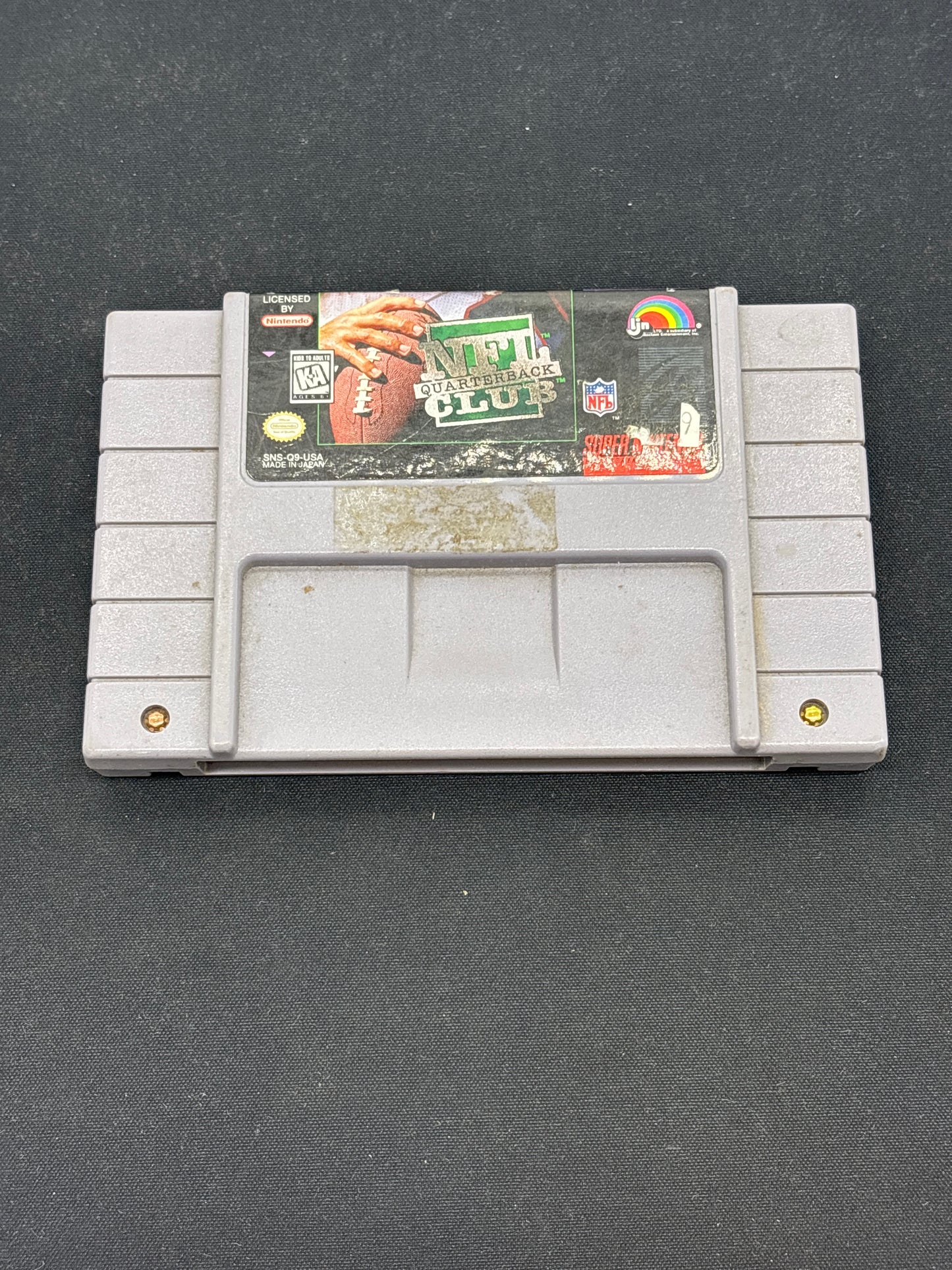 Auction Lot 44: Nintendo SNES Video Game NFL Quarterback Club Loose