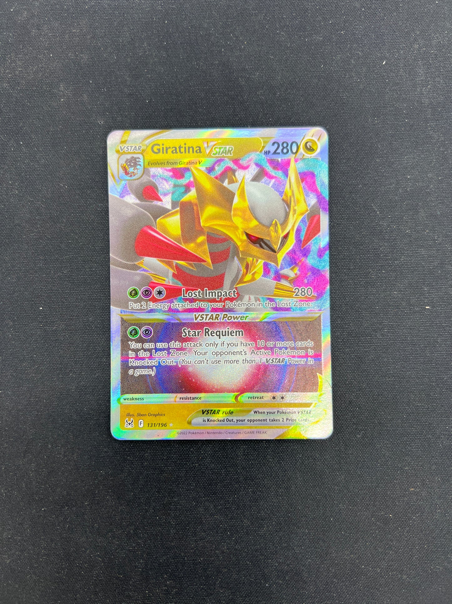 Auction Lot 263: Pokemon Cards Lost Origin Giratina VSTAR Condition Vary