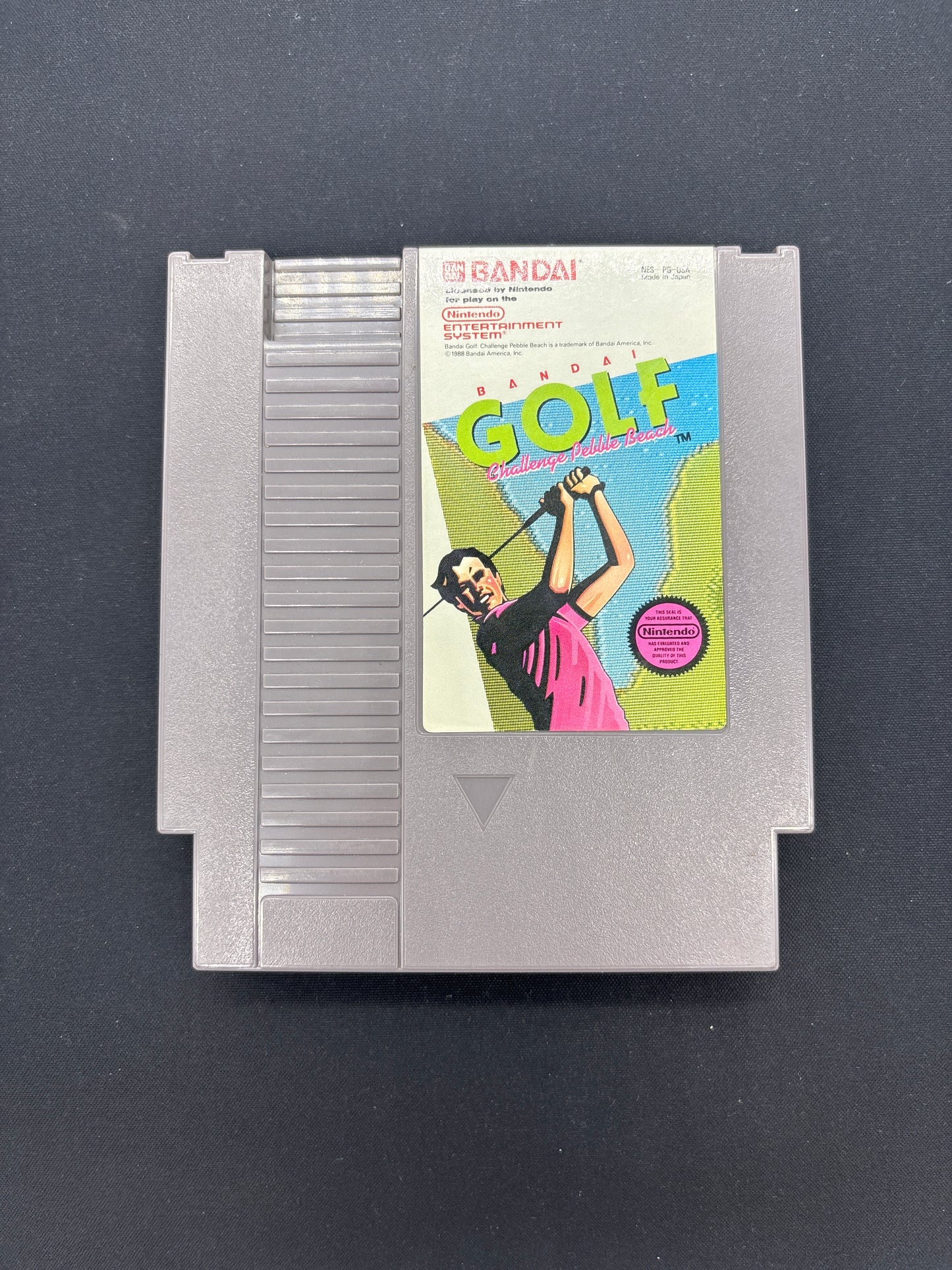 Auction Lot 92: NES Video Game Bandai Golf Challenge Pebble Beach