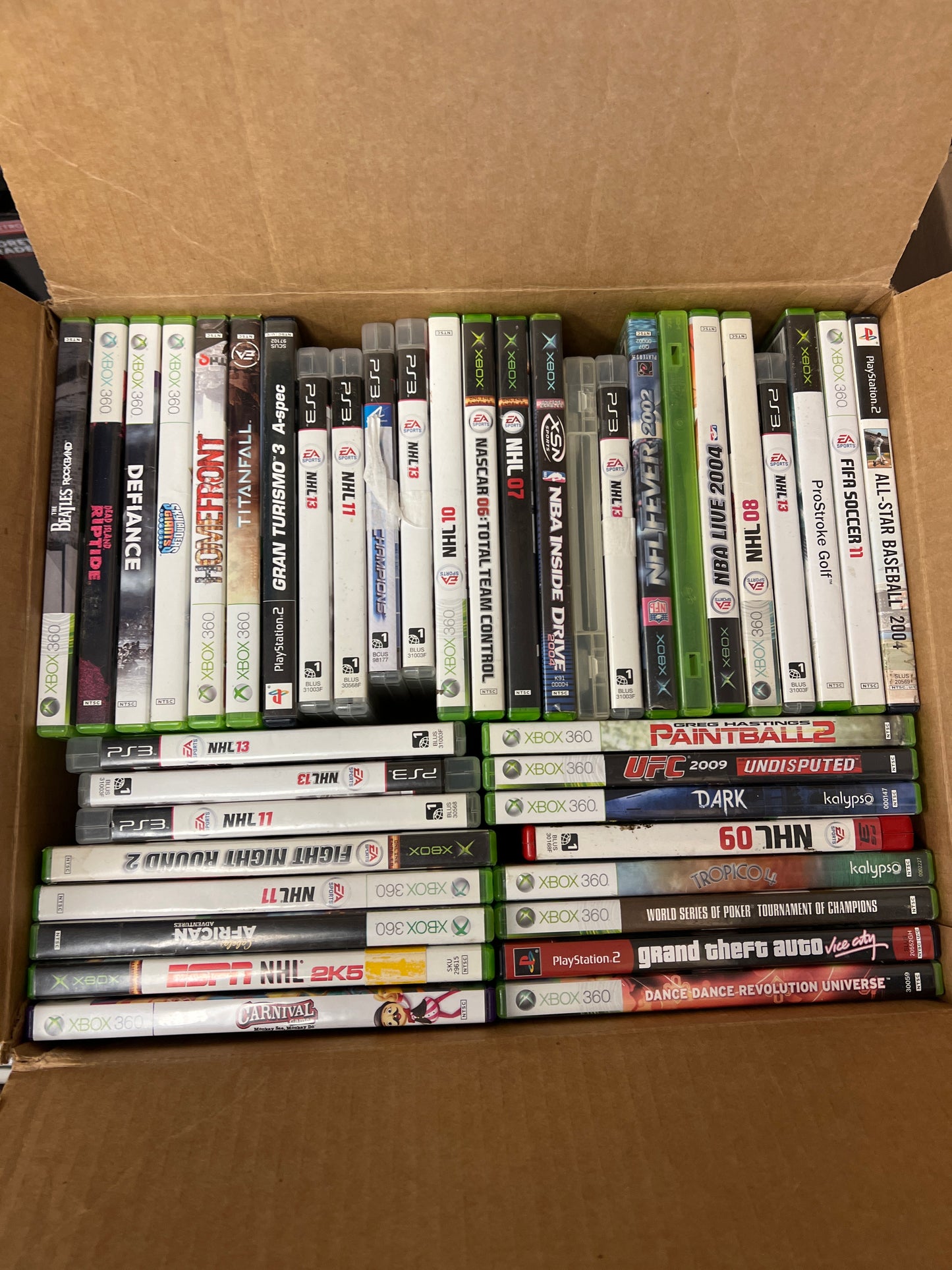 Auction Lot 21: Box of 41 Assorted Games PS3 PS4 Xbox Wii PC