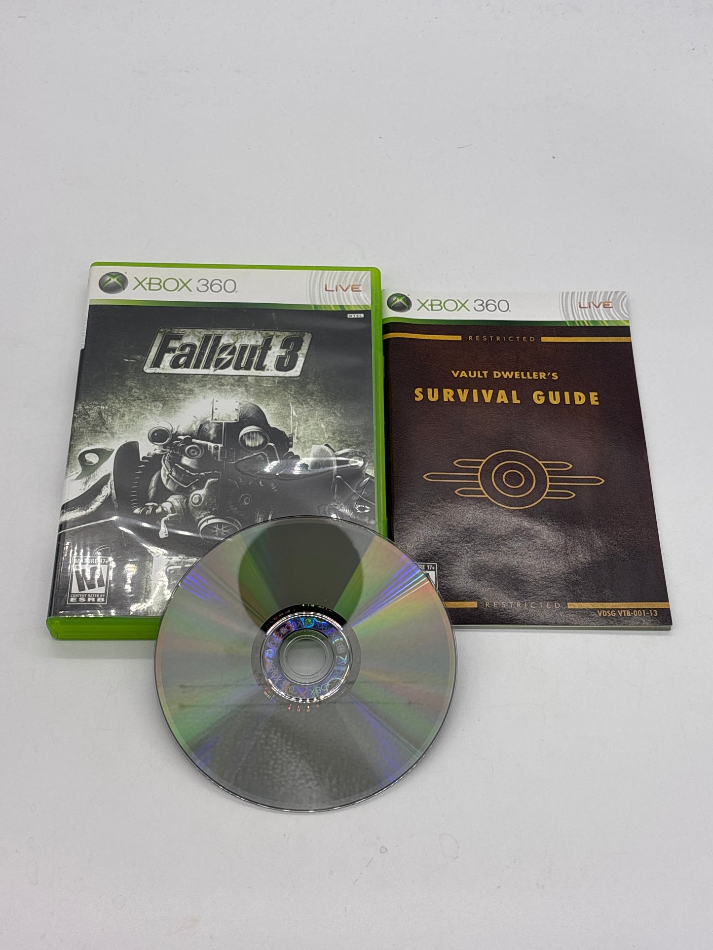 Auction Lot 117: Fallout 3 Video Game XBOX 360 CIB
