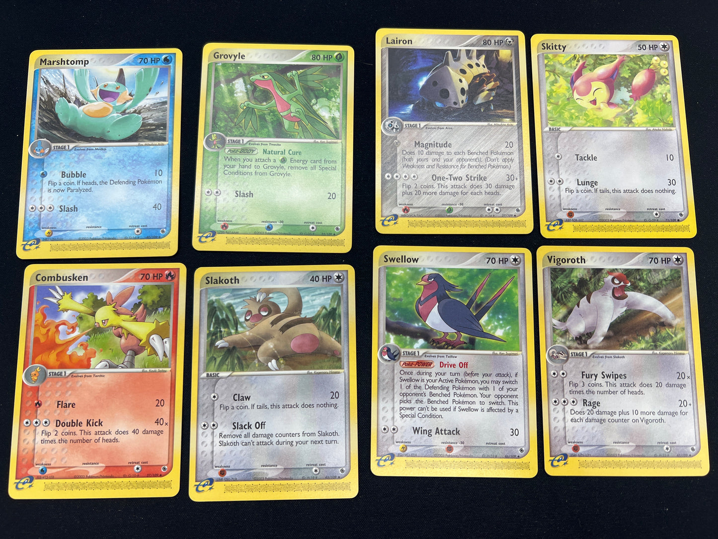 Auction Lot 111: Pokemon Cards Lot of 8 Mid Era Commons Uncommons Conditions Vary