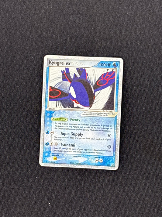Auction Lot 37: Pokemon Kyogre EX Black Star Promo Card Condition Vary