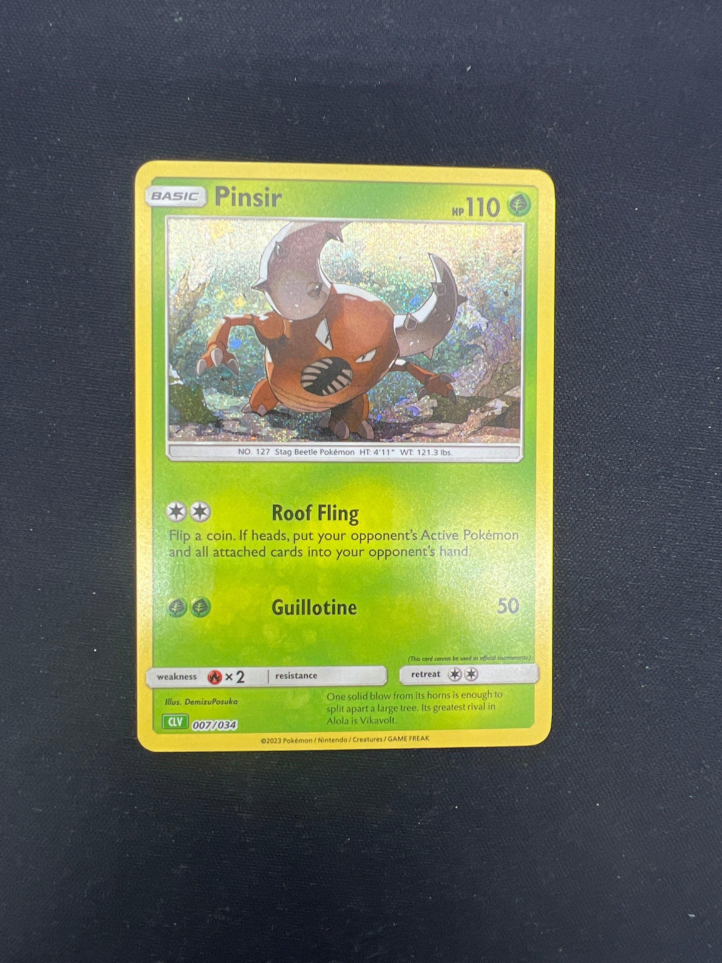 Auction Lot 165: Pokemon Cards Pinsir Classic Collection Holo Conditions Vary