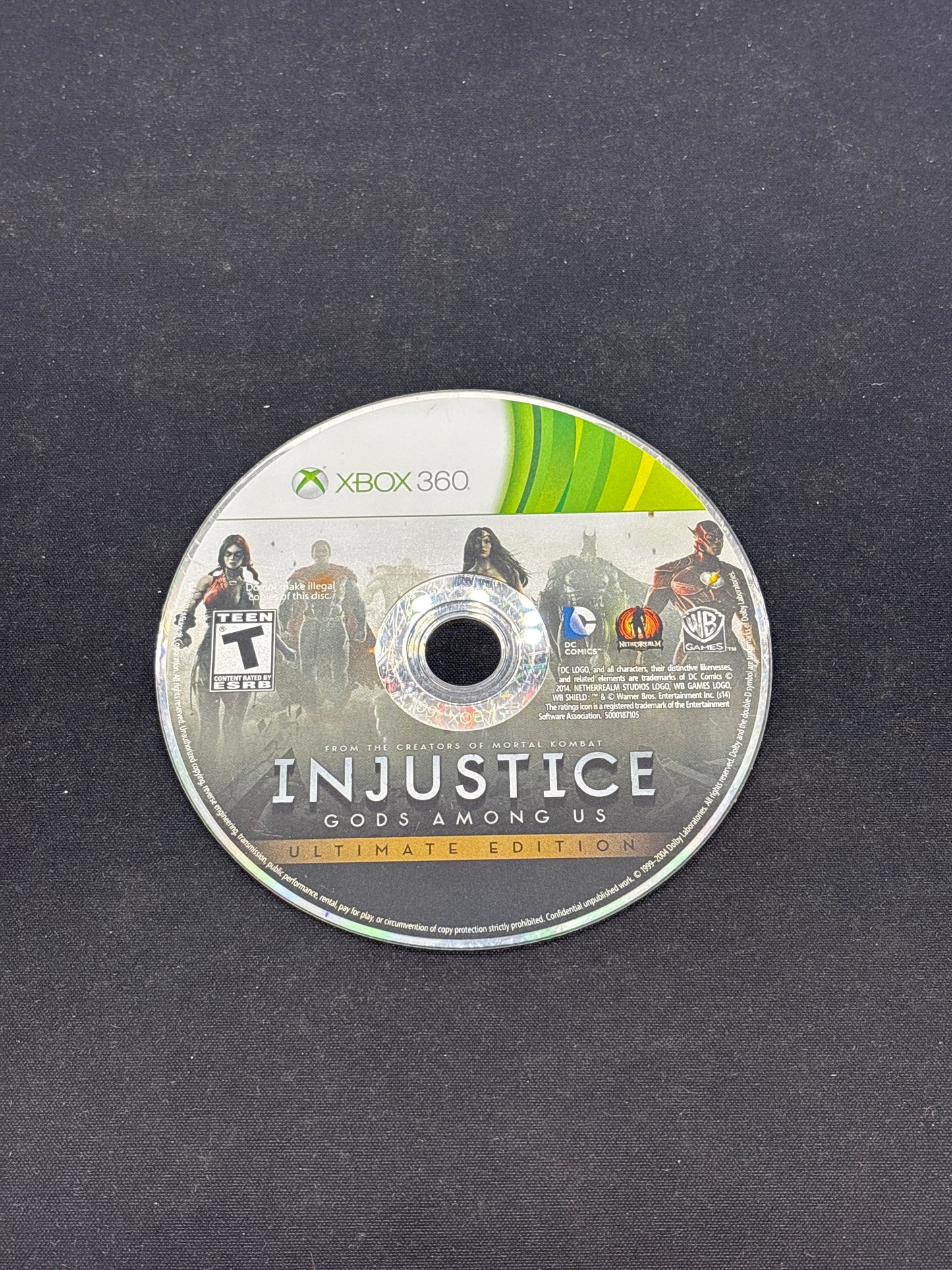 Auction Lot 263: XBOX 360 Video Game Injustice Gods Among Us Loose