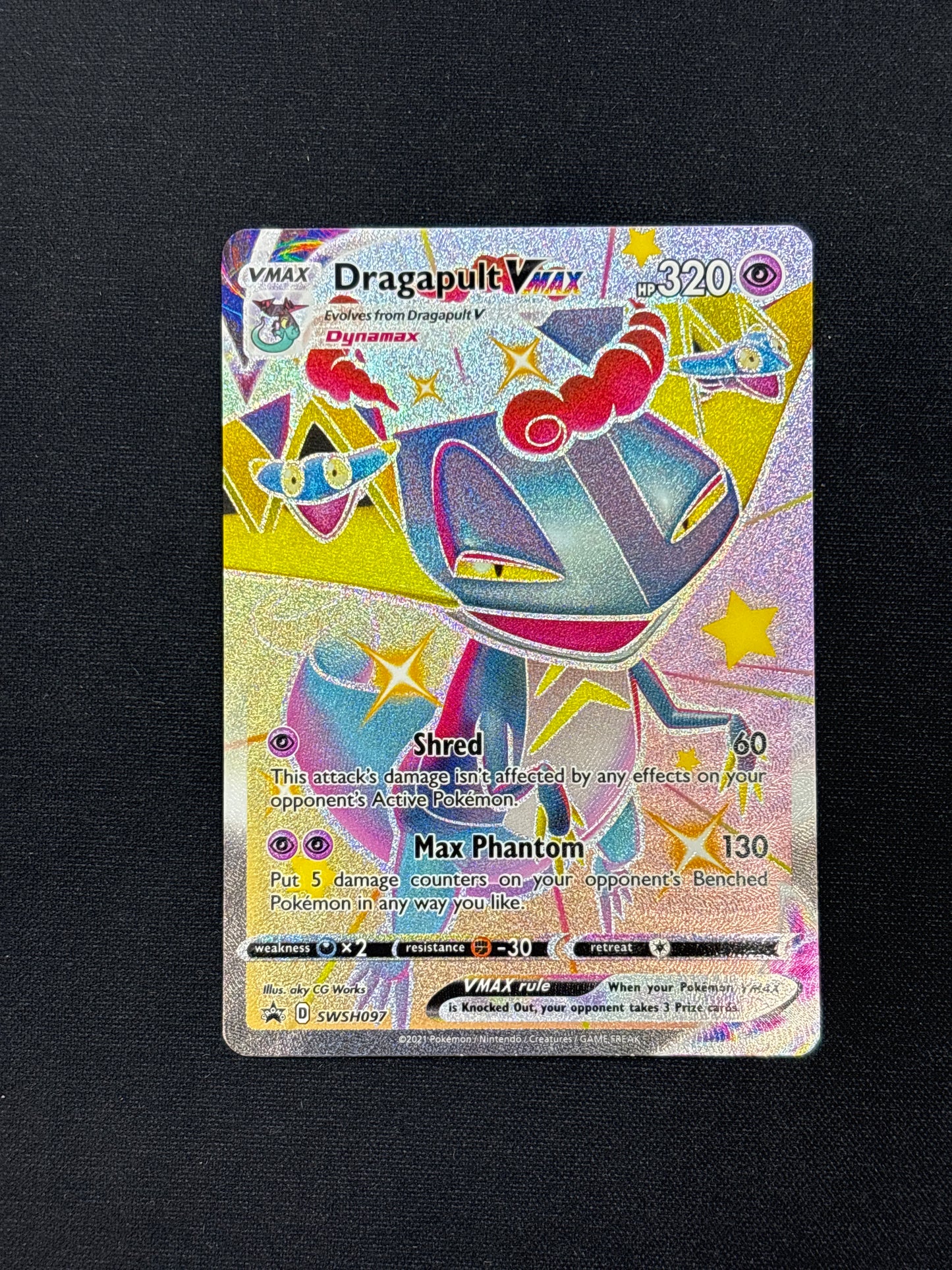 Auction Lot 209: Dragapult VMAX Full Art Card Conditions Vary