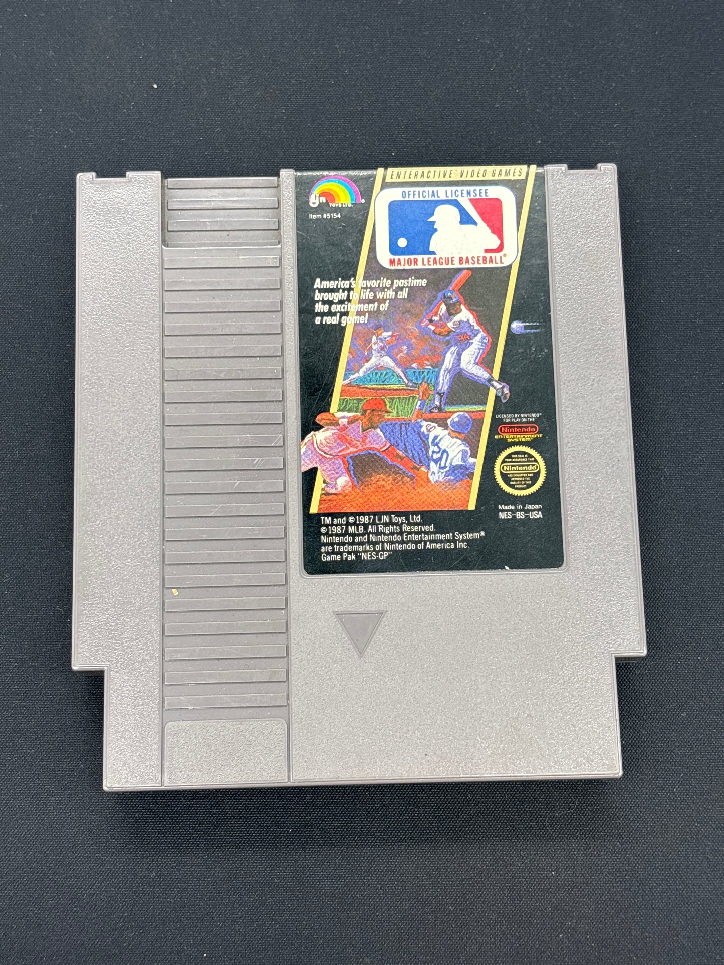 Auction Lot 204: NES Major League Baseball Game Cartridge