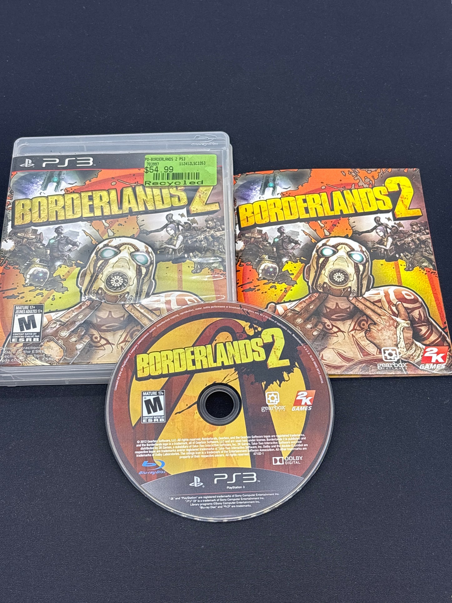Auction Lot 81: PlayStation 3 Video Game Borderlands 2 CIB