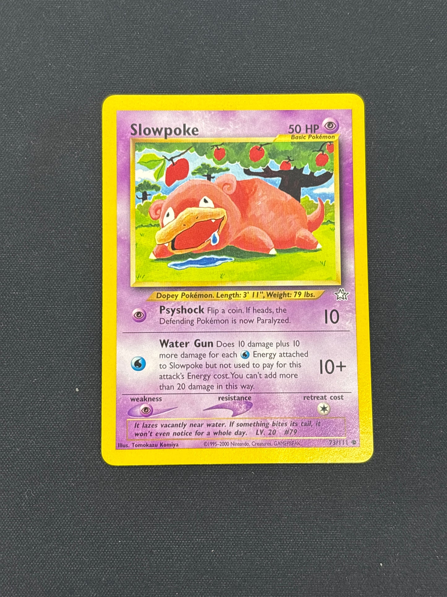 Auction Lot 256: Slowpoke Neo Genesis Card Conditions Vary
