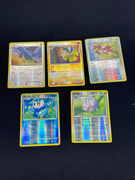 Auction Lot 32: Pokemon Mid Era Reverse Holo Rare Card Lot 6 Conditions Vary