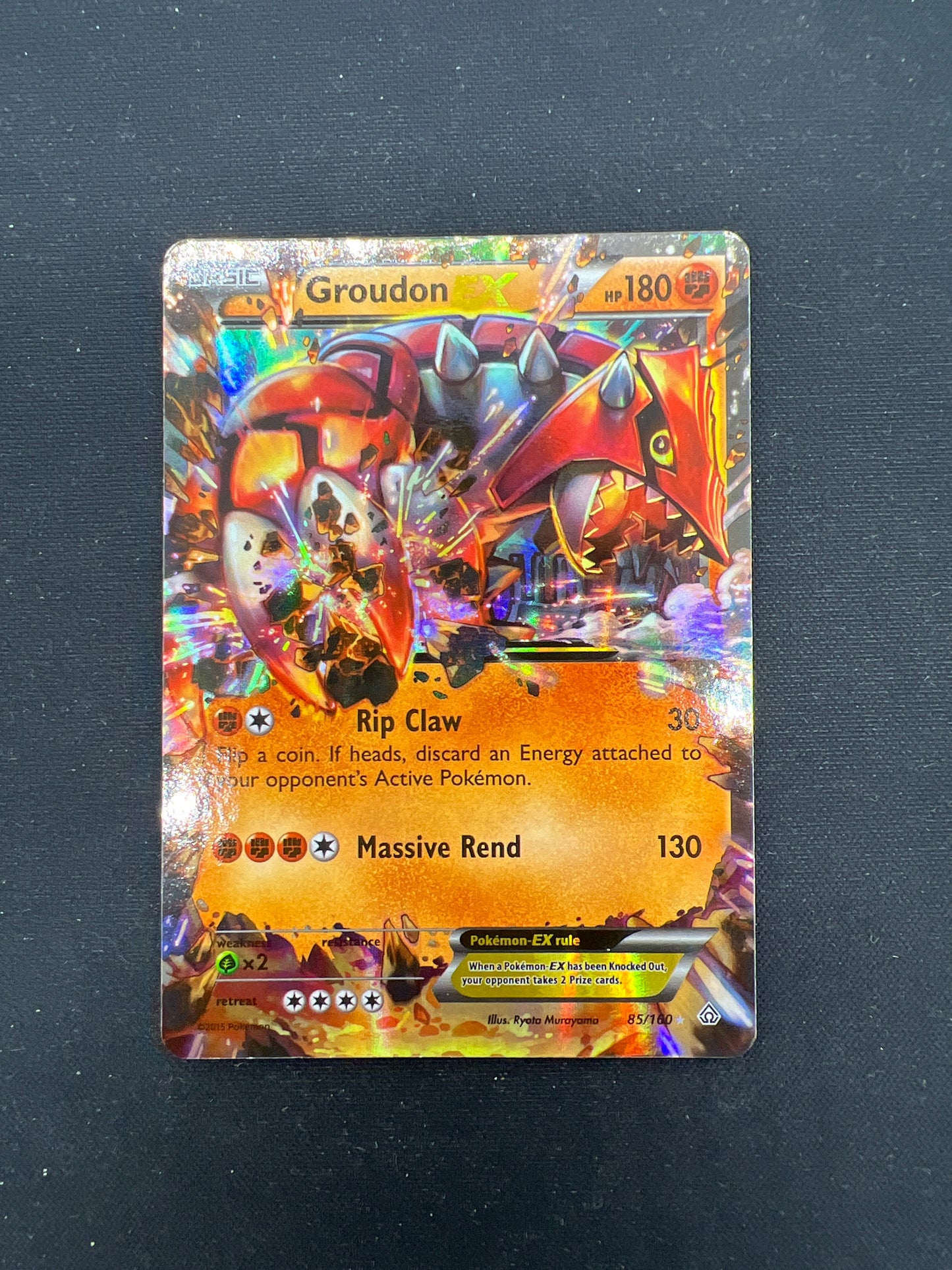 Auction Lot 78: Pokemon Cards Groudon EX Primal Clash Condition Vary