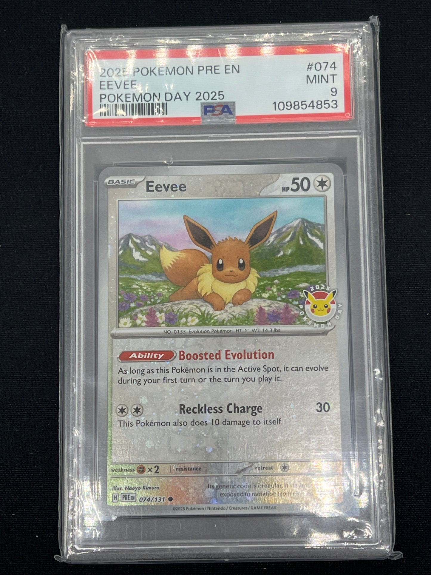 Auction Lot 118: Pokemon Cards Graded PSA 9 Eevee Pokemon Day 2025