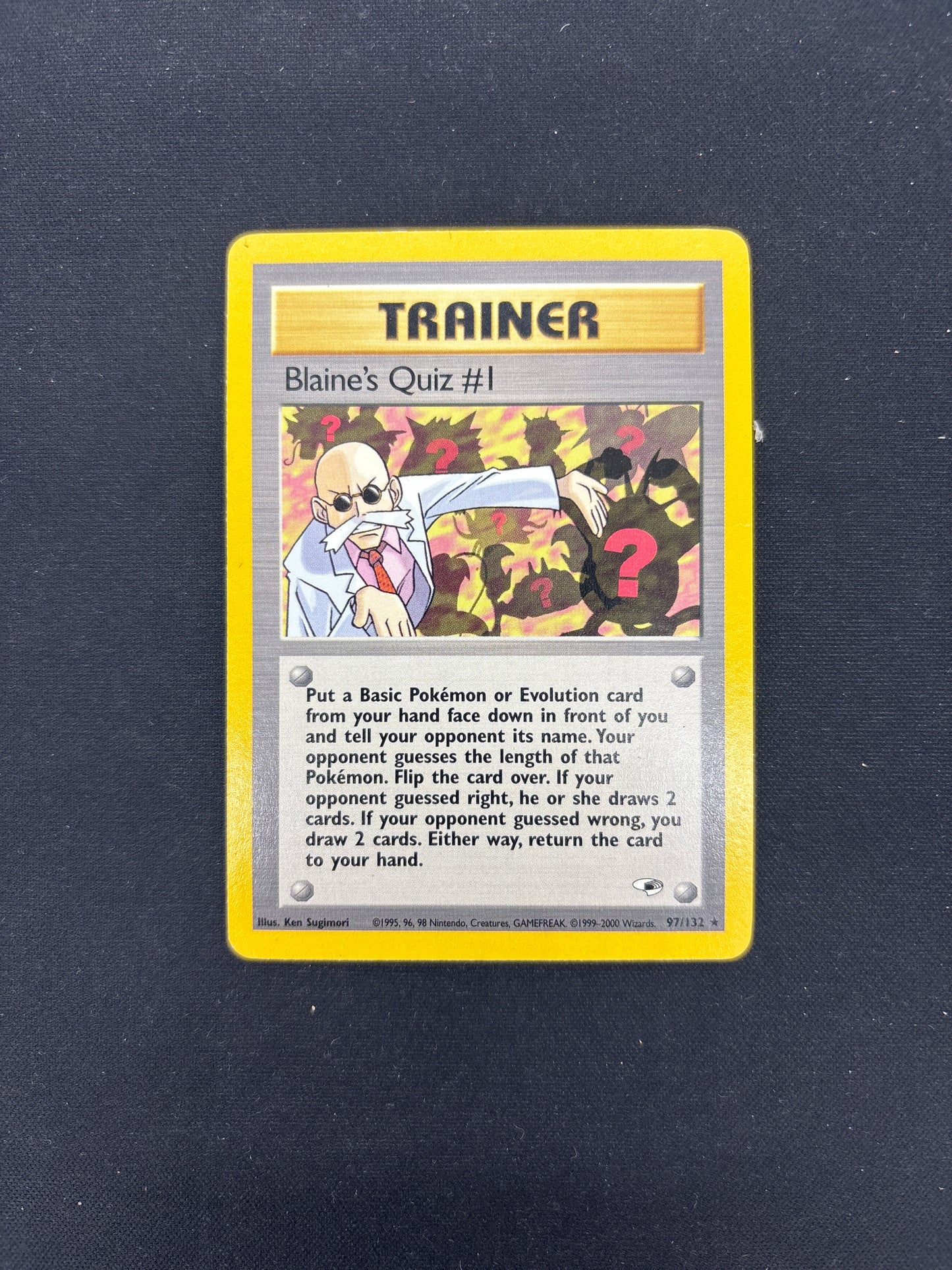 Auction Lot 172: Pokemon Card Blaine's Quiz #1 Gym Heroes Conditions Vary