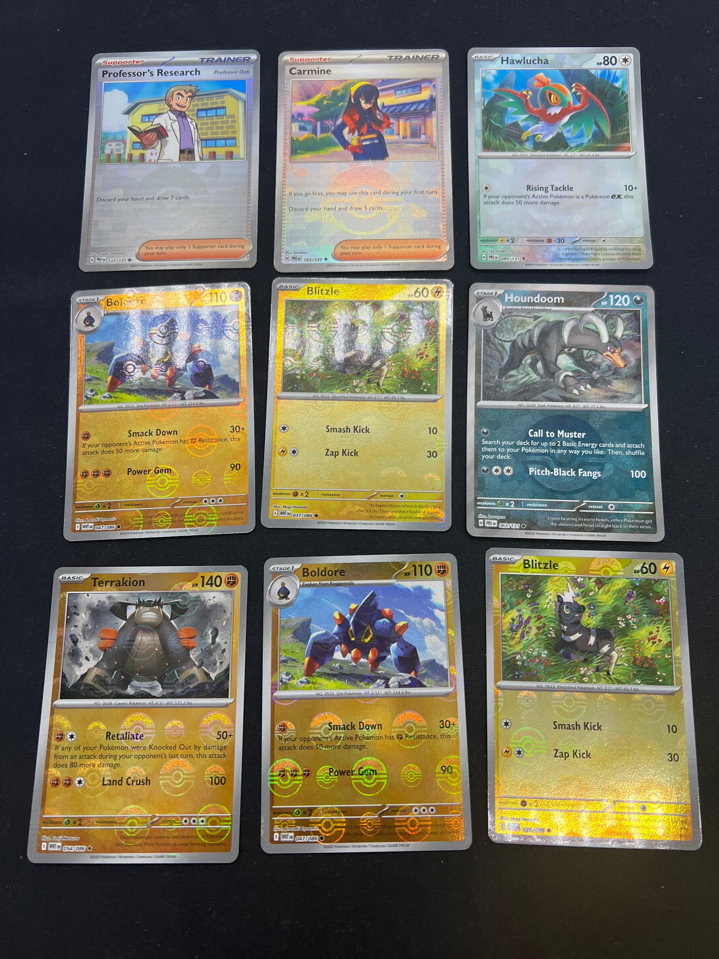 Auction Lot 83: Pokemon Cards Lot of 9 Assorted Pokeball Holos Conditions Vary