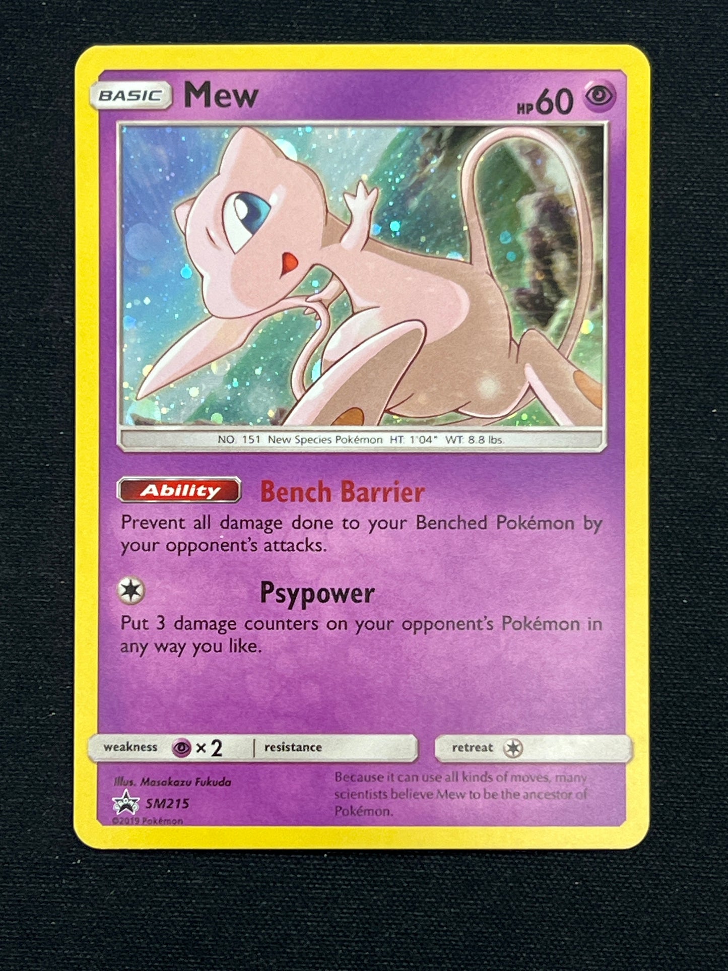 Auction Lot 470: Pokemon Cards Mew SM215 Holo Promo Conditions Vary