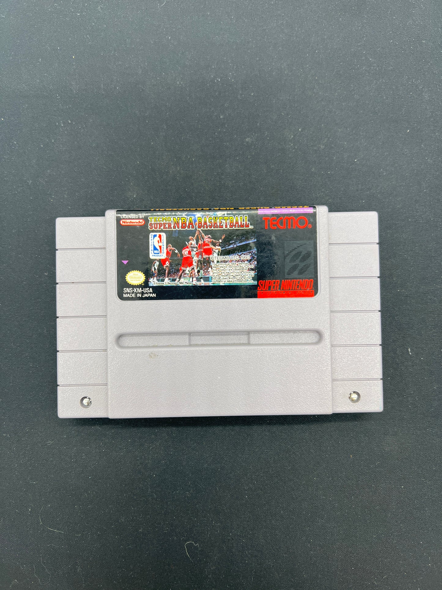 Auction Lot 125: SNES Video Game Tecmo Super NBA Basketball Loose