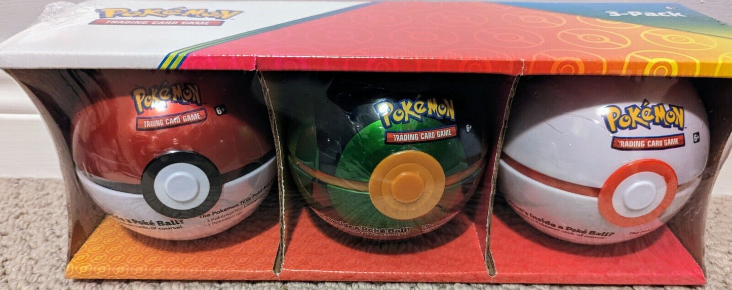 Pokeball Tin 3-pk