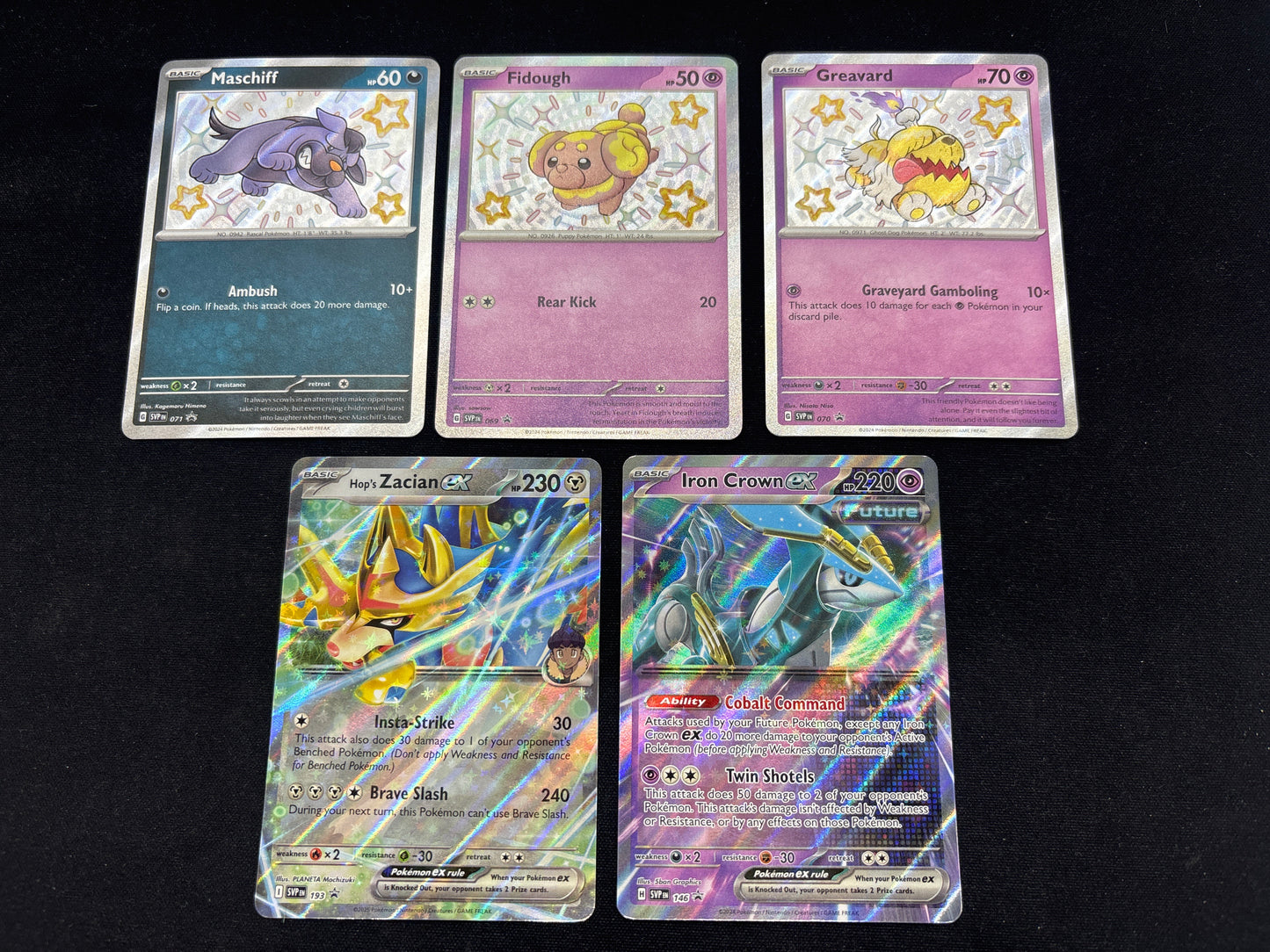Auction Lot 156: Pokemon Cards Lto of 5 SV Promos Conditions Vary