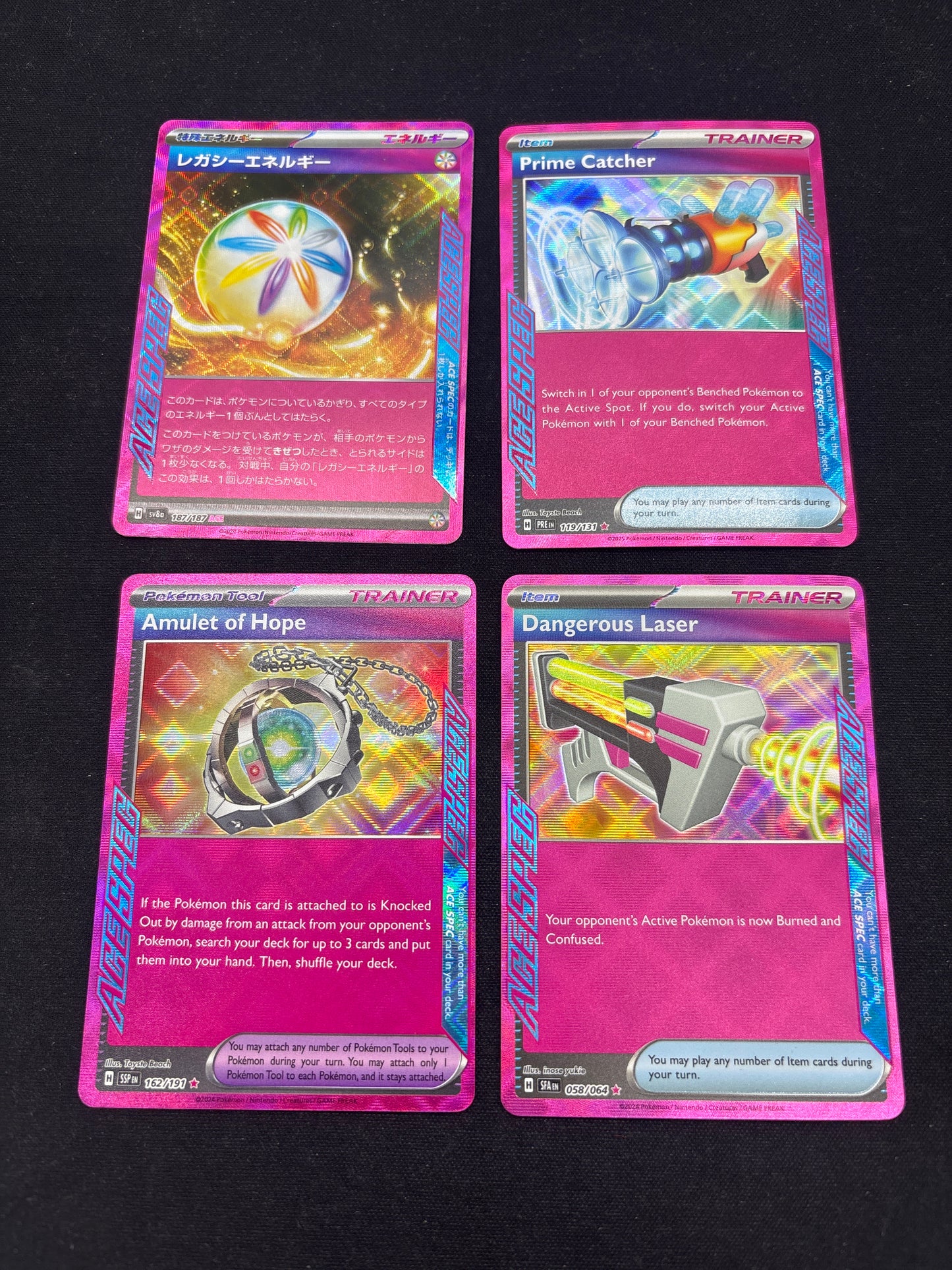 Auction Lot 154: Pokemon Cards Lot of 4 Assorted ACE Specs Conditions Vary