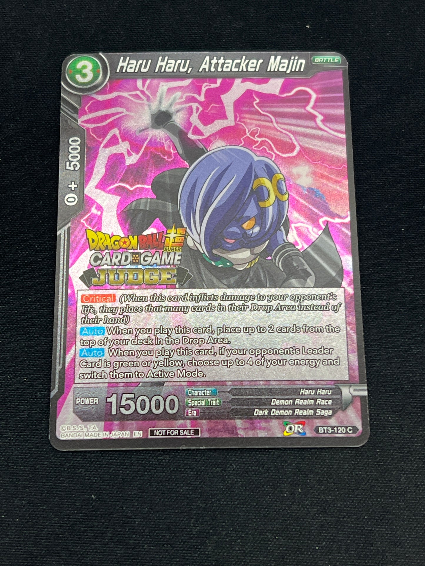 Auction Lot 104: DragonBall Z TCG Haru Haru Attacker Majin Condition Vary