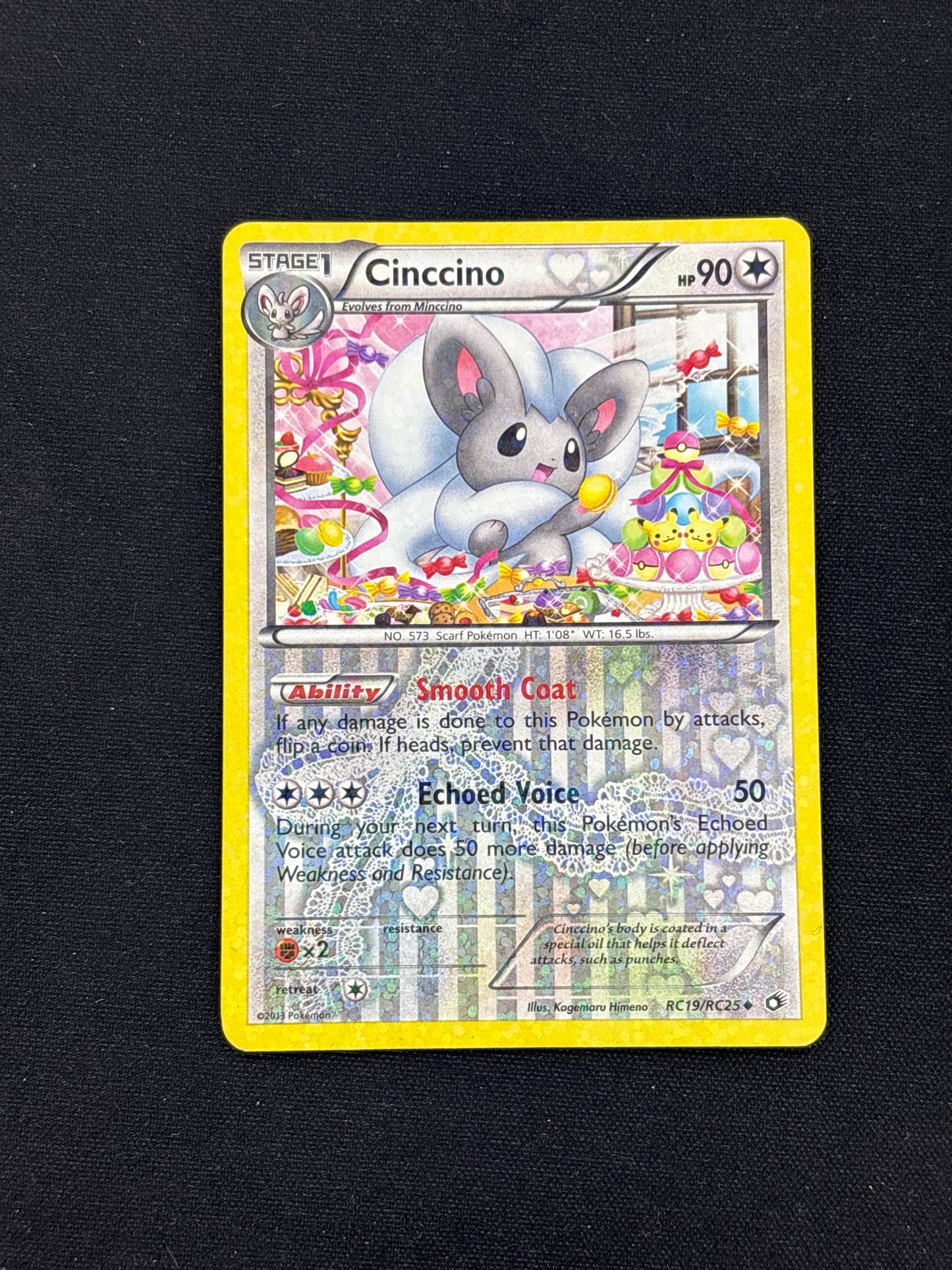 Auction Lot 268: Minccino Holo Pokemon Radiant Collection Card Conditions Vary