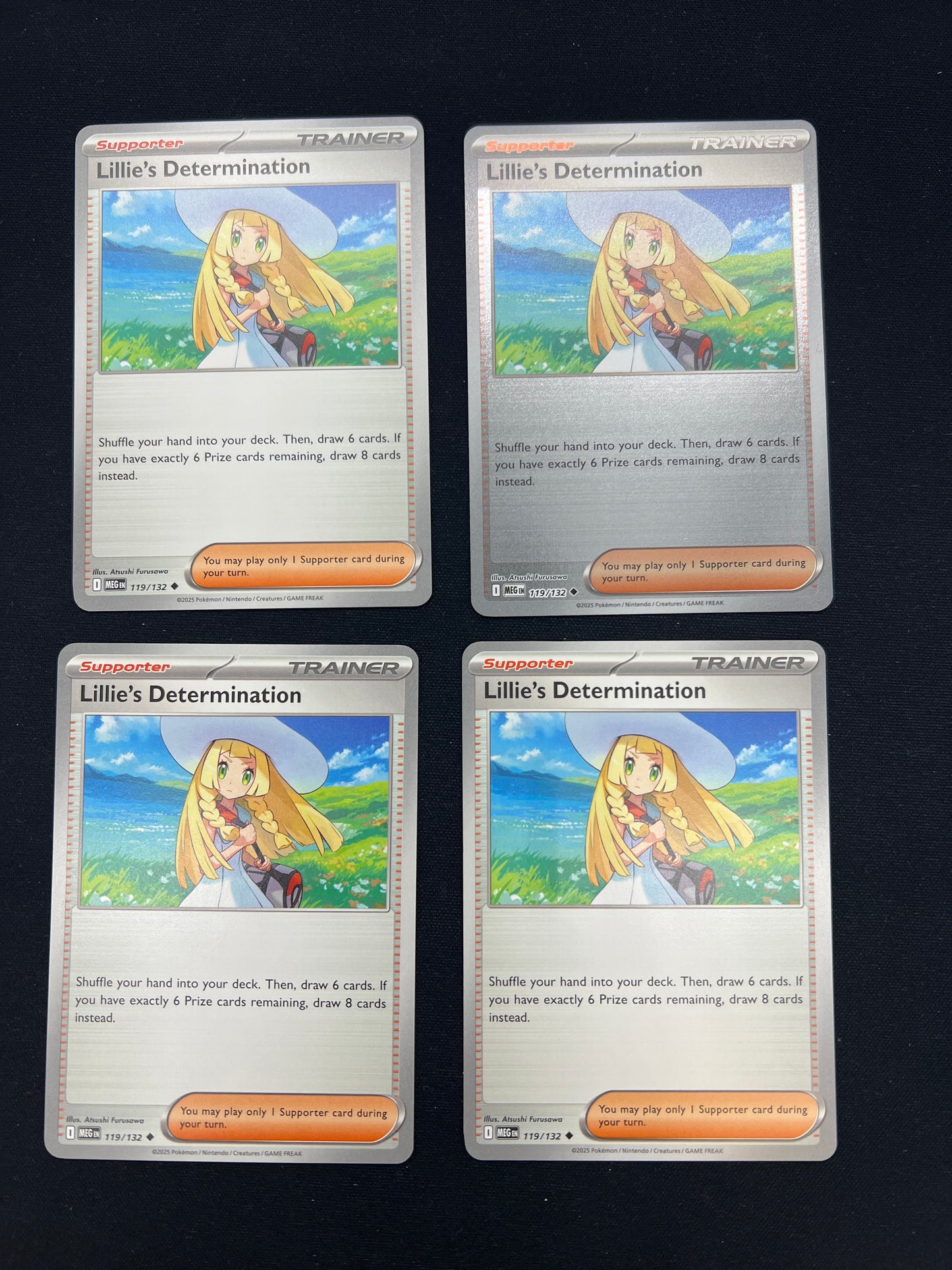 Auction Lot 224: Pokemon Cards Lot of 4 Lillie's Determination Playset Conditions Vary