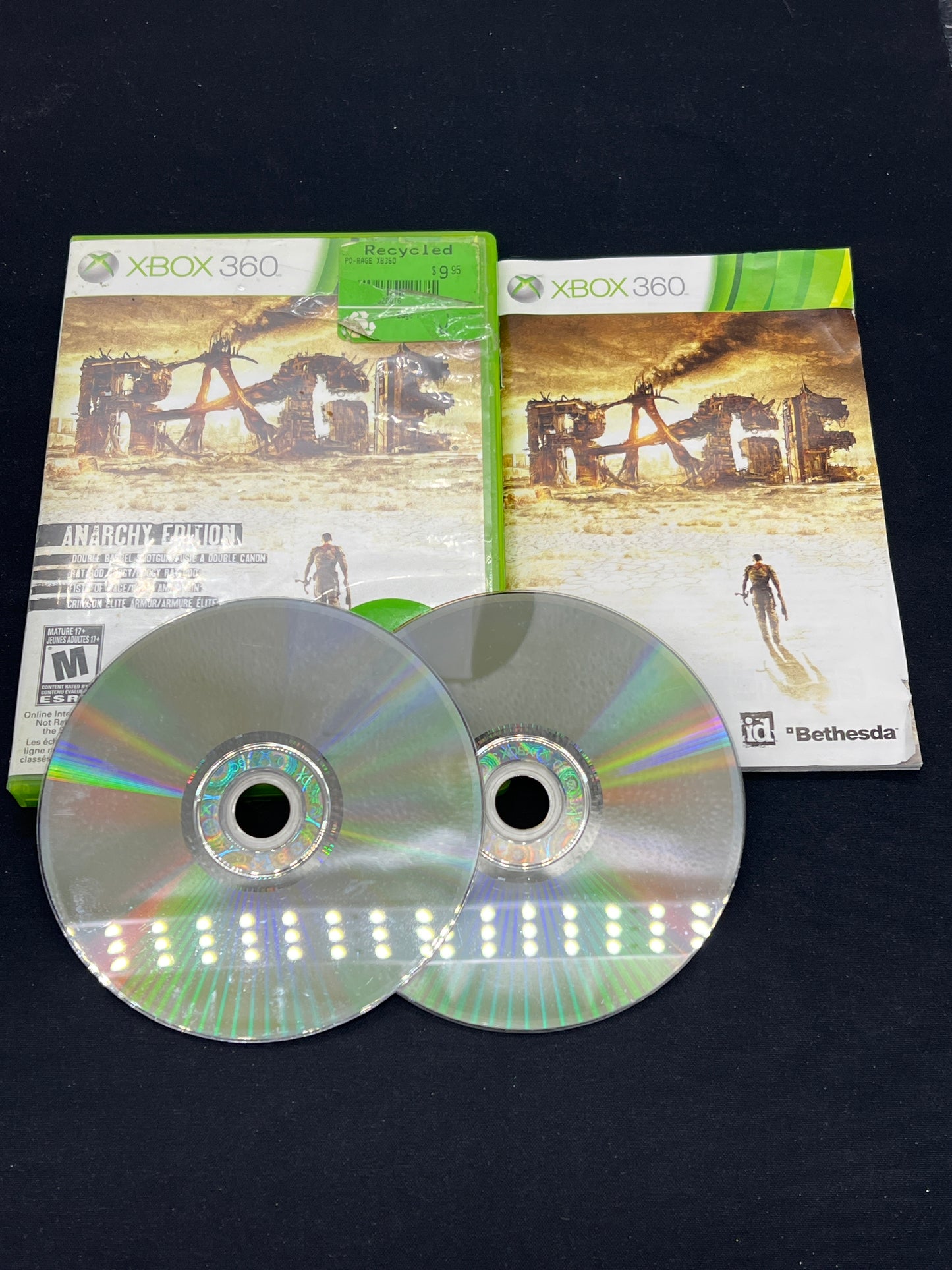 Auction Lot 77: Rage XBOX360 Missing Disc 1