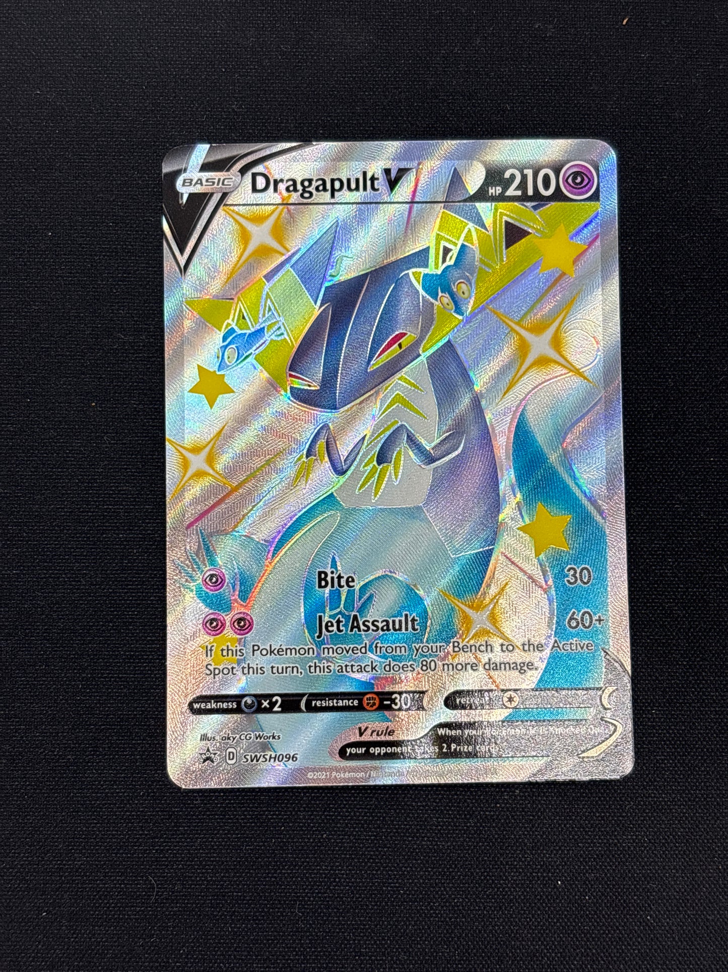 Auction Lot 218: Dragapult V Shiny Full Art Card Conditions Vary