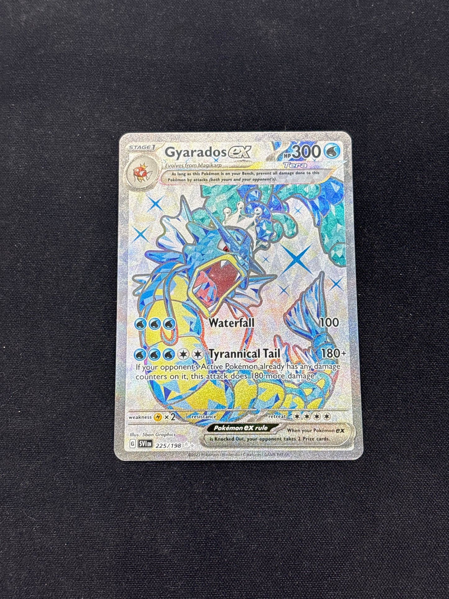 Auction Lot 20: Pokemon Cards Gyarados EX Full Art Condition Vary