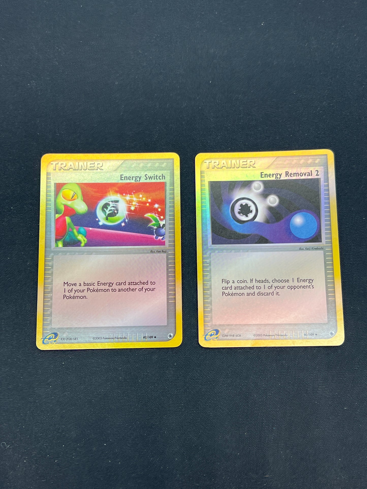 Auction Lot 232: Pokemon Cards Lot of 2 Mid Era Reverse Holo Trainers Conditions Vary