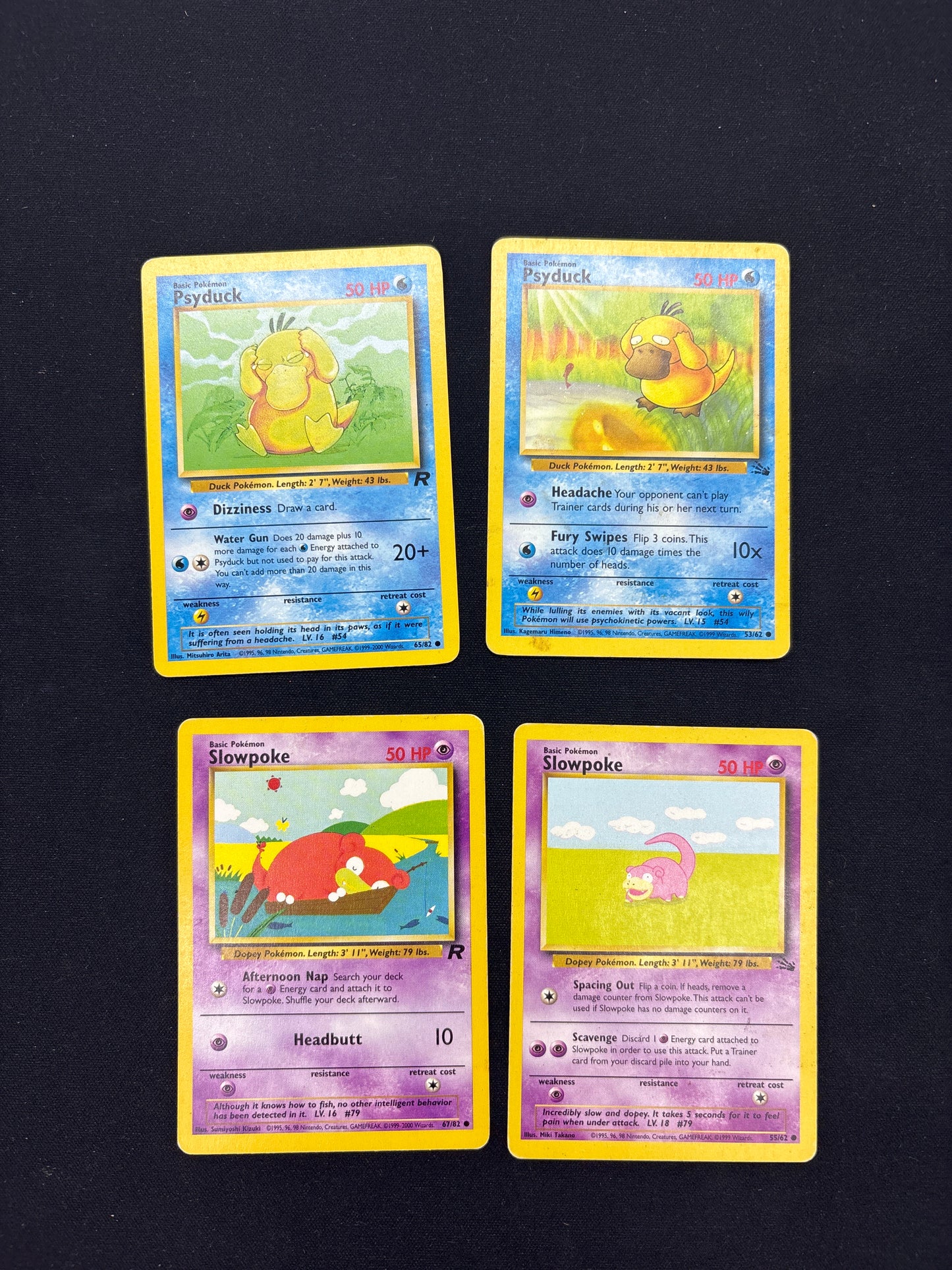 Auction Lot 87: Pokemon Fossil and Team Rocket Card Lot Conditions Vary
