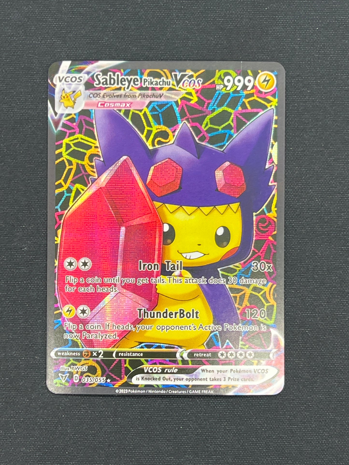 Auction Lot 437: Pokemon Cards CUSTOM Sableye Pikachu Conditions Vary