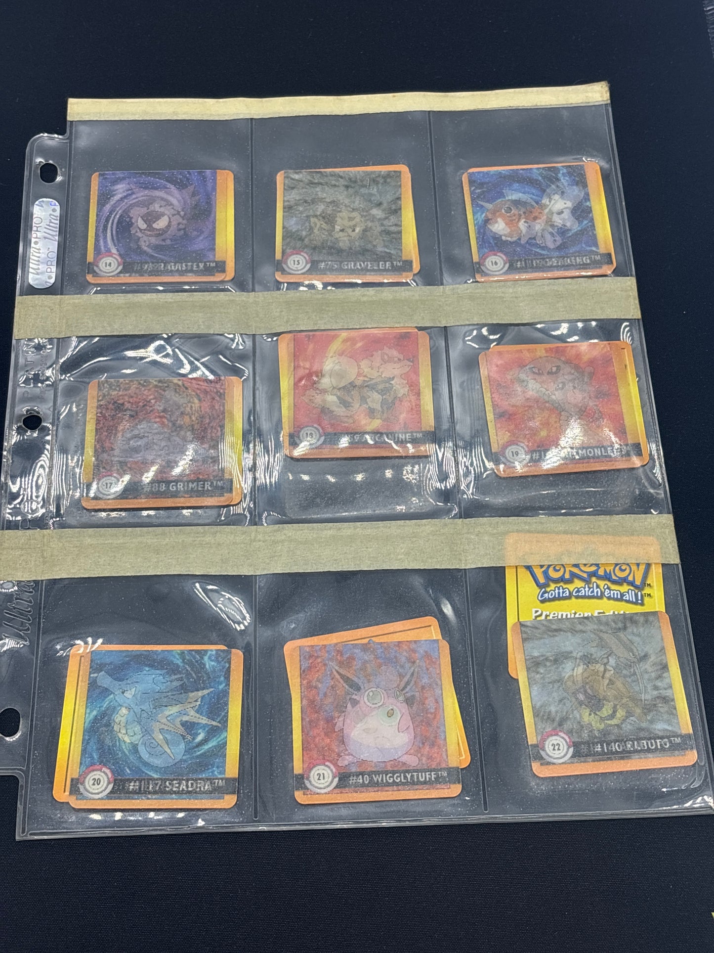 Auction Lot 28: Pokemon Stickers Lenticular Lot 2