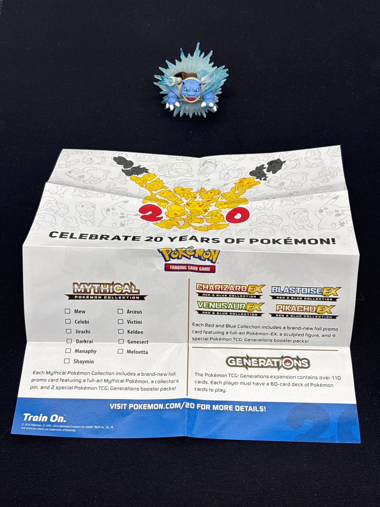 Auction Lot 278: Pokemon Blastoise Figure Generations EX Collection Box Inserts