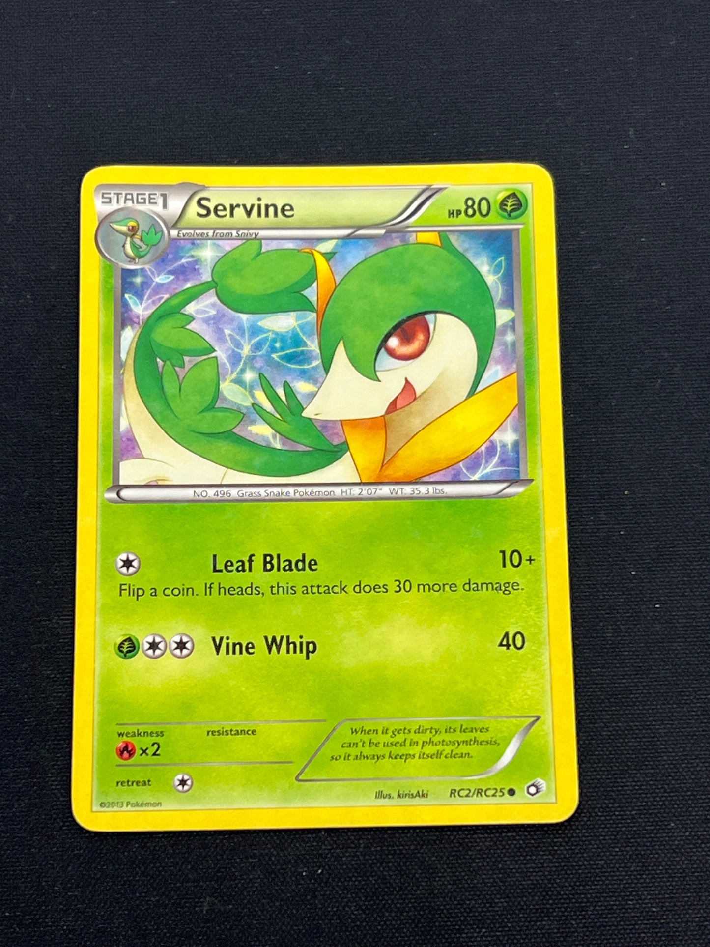Auction Lot 143: Pokemon Cards Servine RC2 Condition Vary