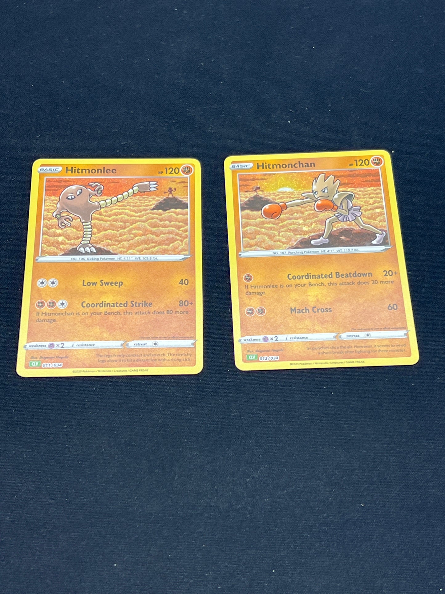 Auction Lot 294: Pokemon Cards Hitmonlee & Hitmontop TCG Classic Conditions Vary