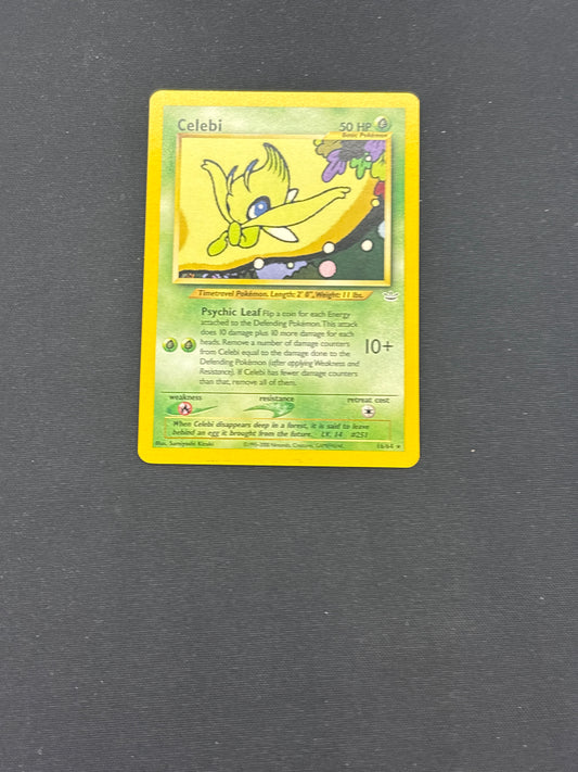 Auction Lot 33: Celebi Pokemon Neo Revelation Card Conditions Vary