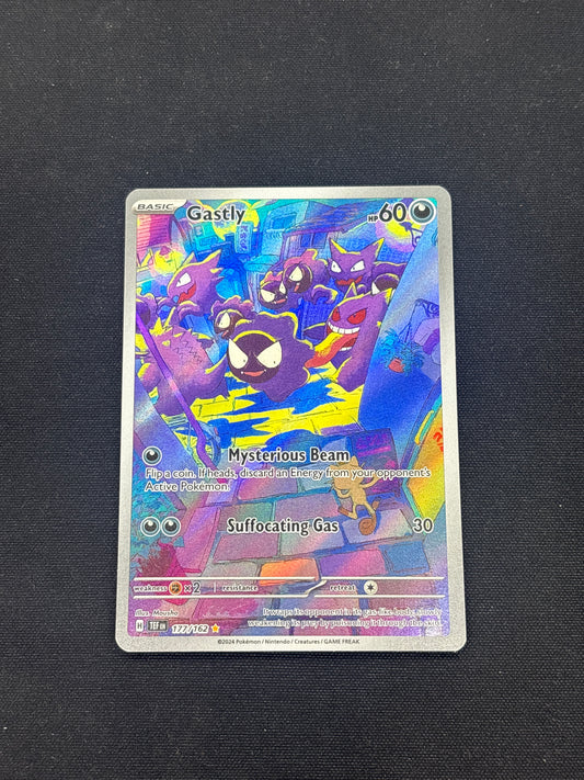Auction Lot 2: Pokemon Card Gastly Illustration Rare Full Art Condition Vary
