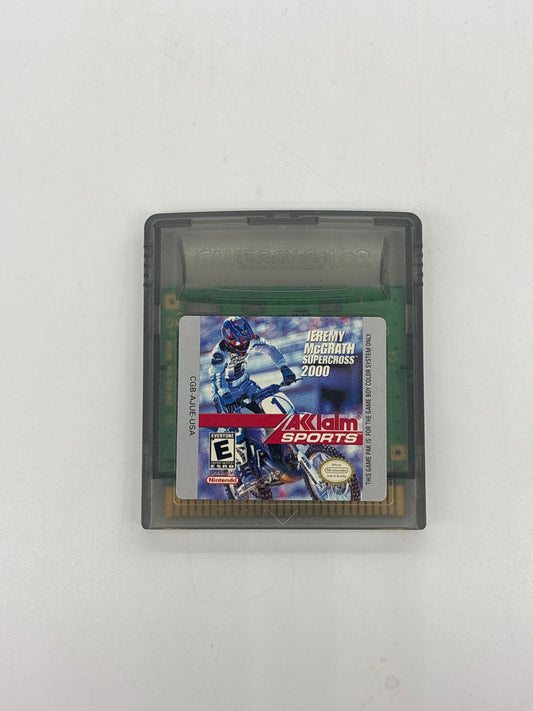 Auction Lot 101: Jeremy McGrath Supercross 2000 Video Game Nintendo Gameboy Color Loose